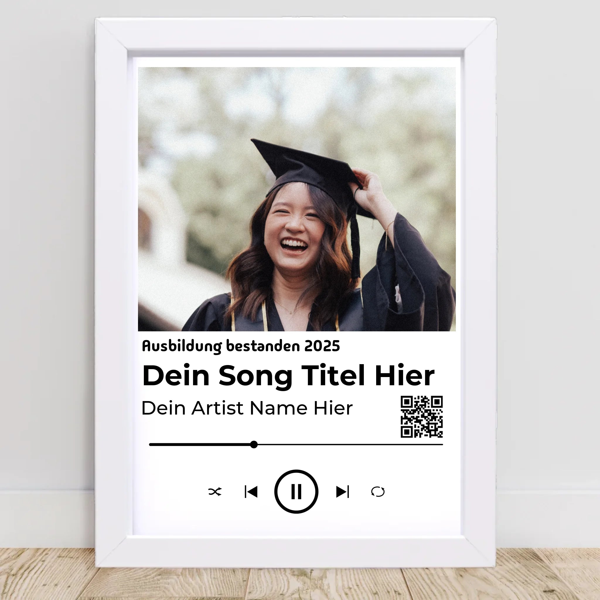 Ausbildung bestanden Geschenk Musikposter Lieblingslied - Cantty