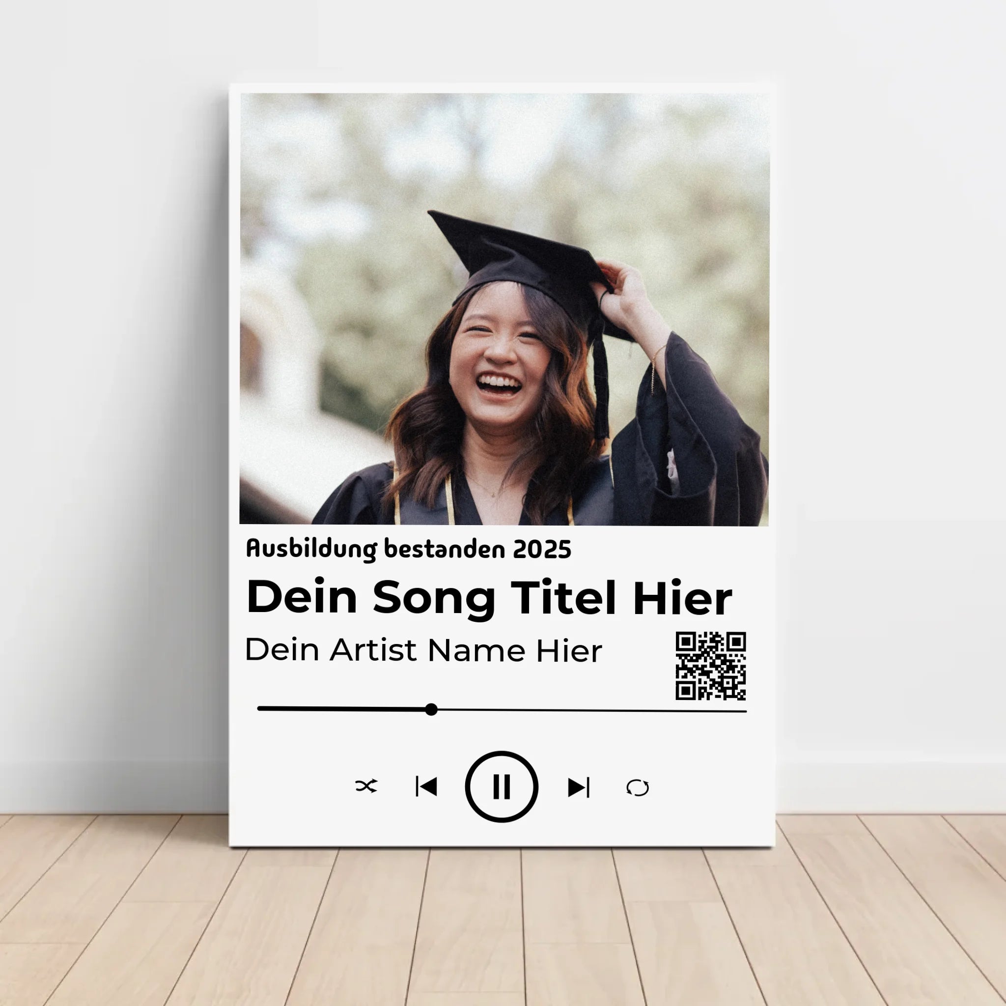 Ausbildung bestanden Geschenk Musikposter Lieblingslied - Cantty