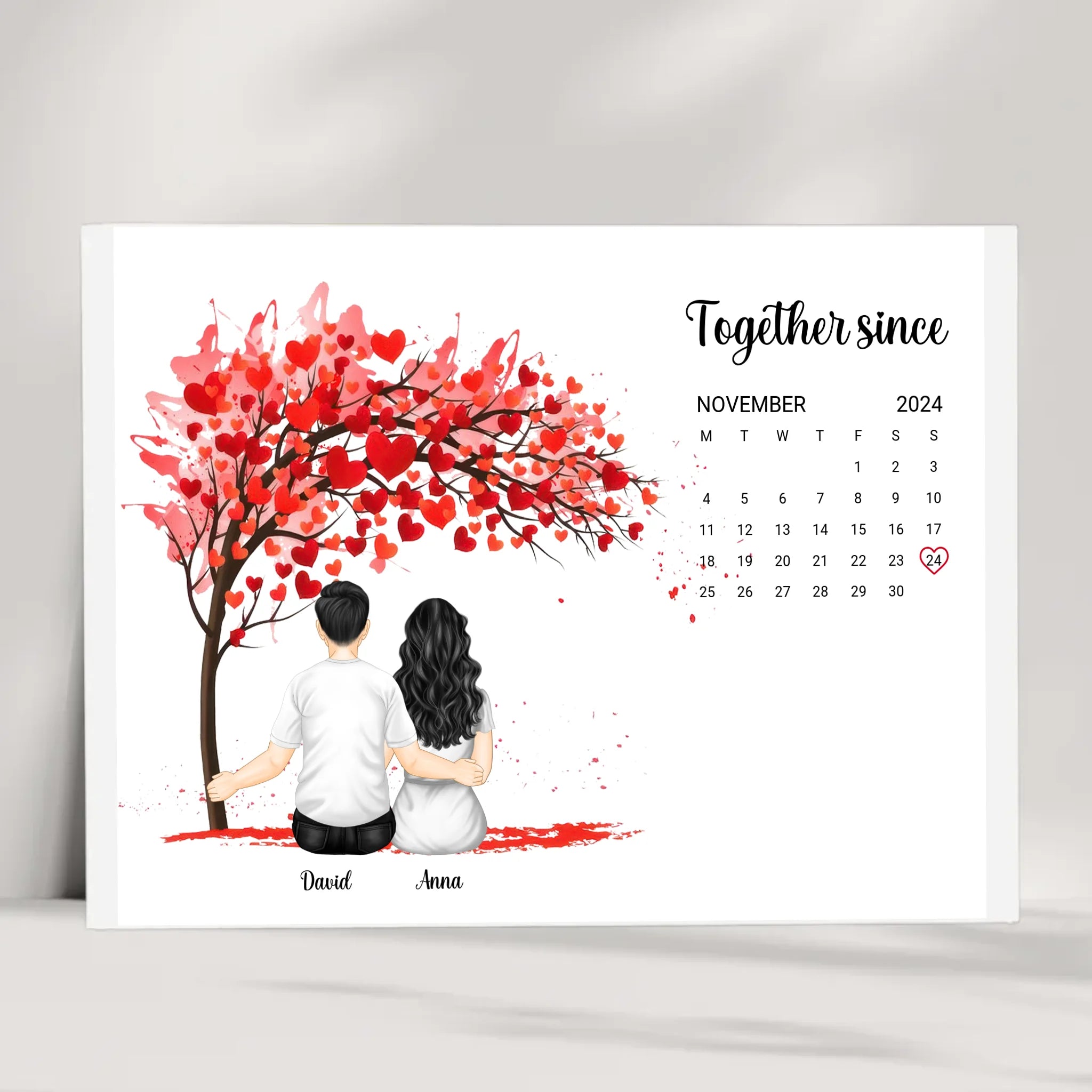 Personalisiertes Jahrestag Geschenk Poster mit Datum - Cantty