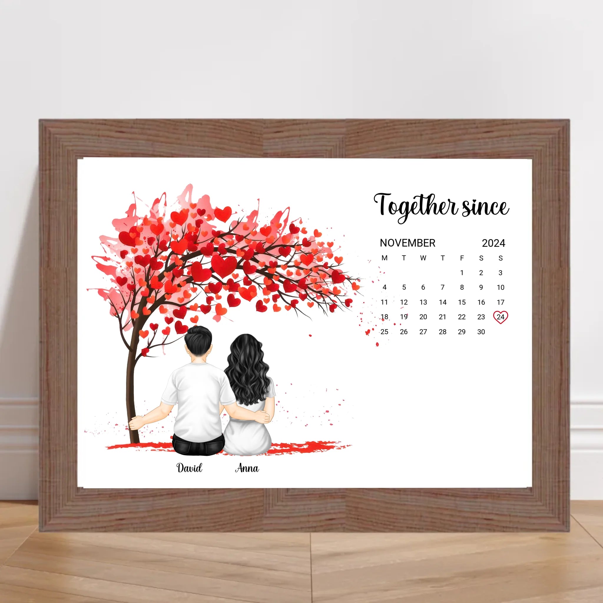 Personalisiertes Jahrestag Geschenk Poster mit Datum - Cantty