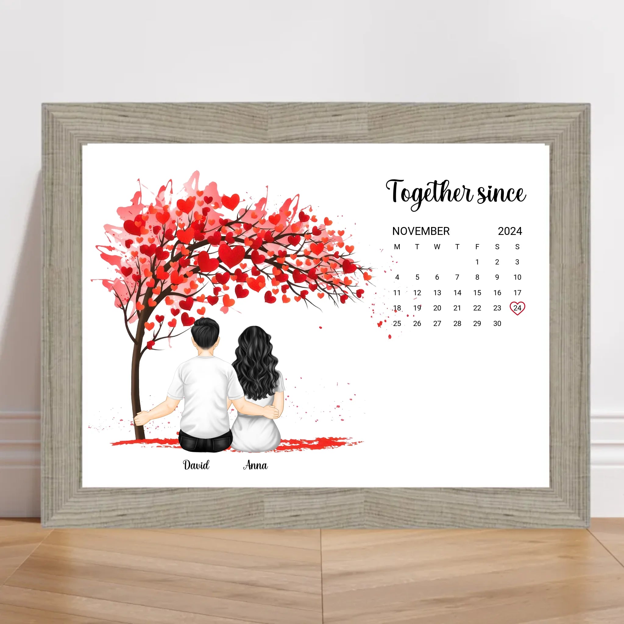 Personalisiertes Jahrestag Geschenk Poster mit Datum - Cantty