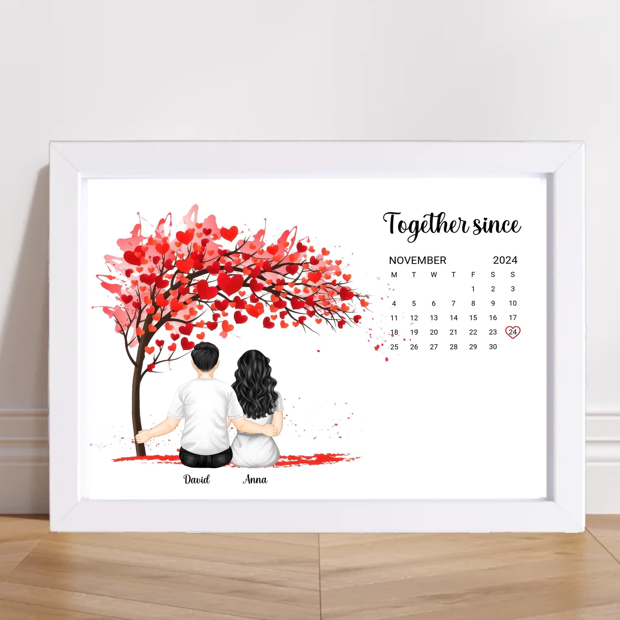 Personalisiertes Jahrestag Geschenk Poster mit Datum - Cantty