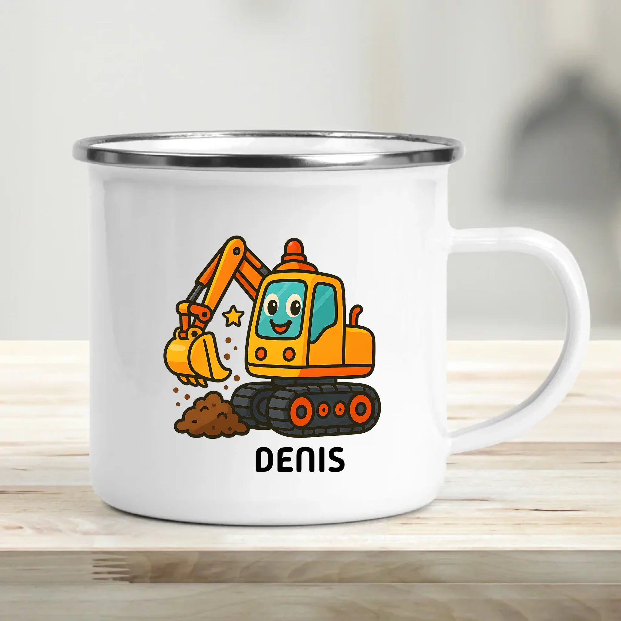 Bagger Kind Tasse mit Name - Cantty