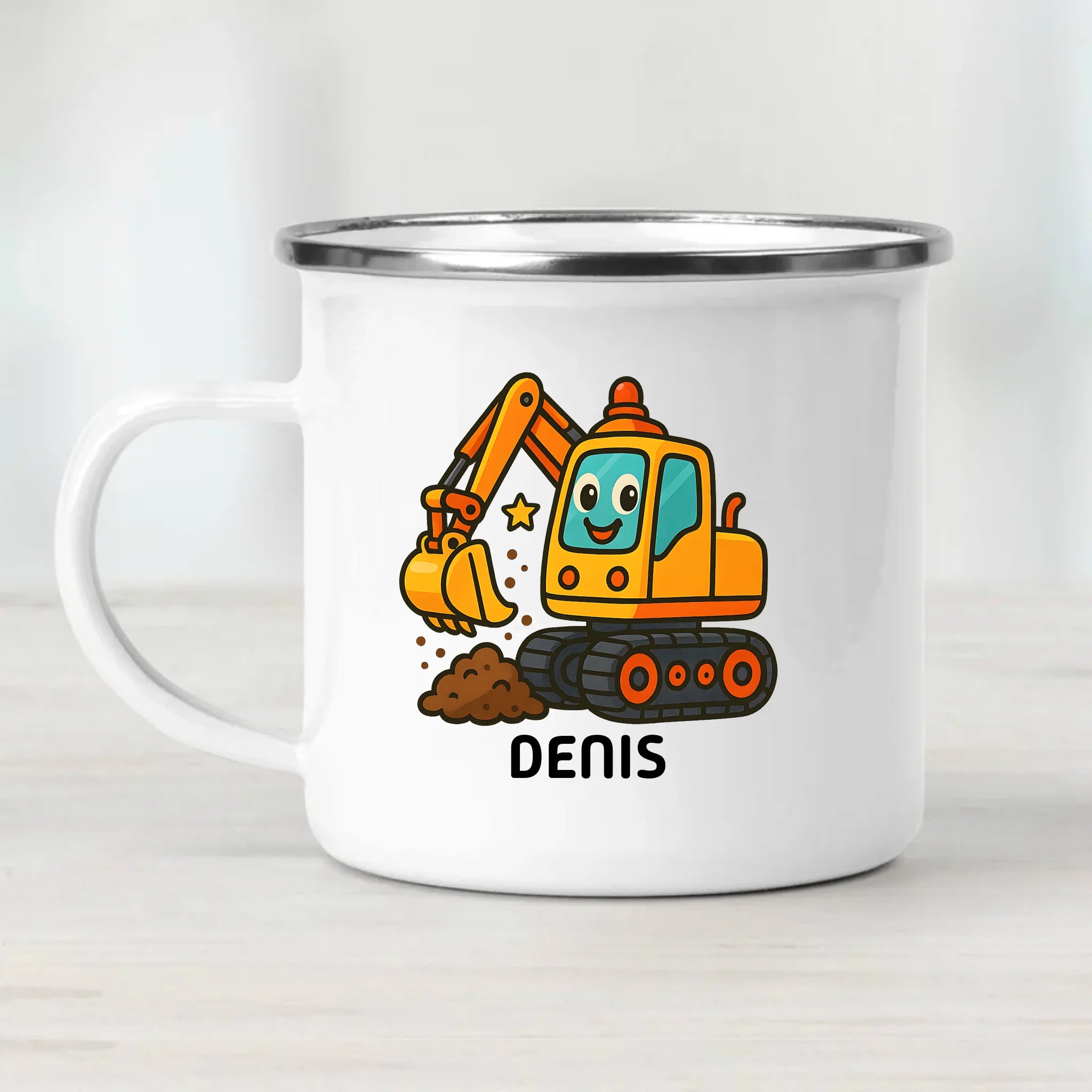 Bagger Kind Tasse mit Name - Cantty