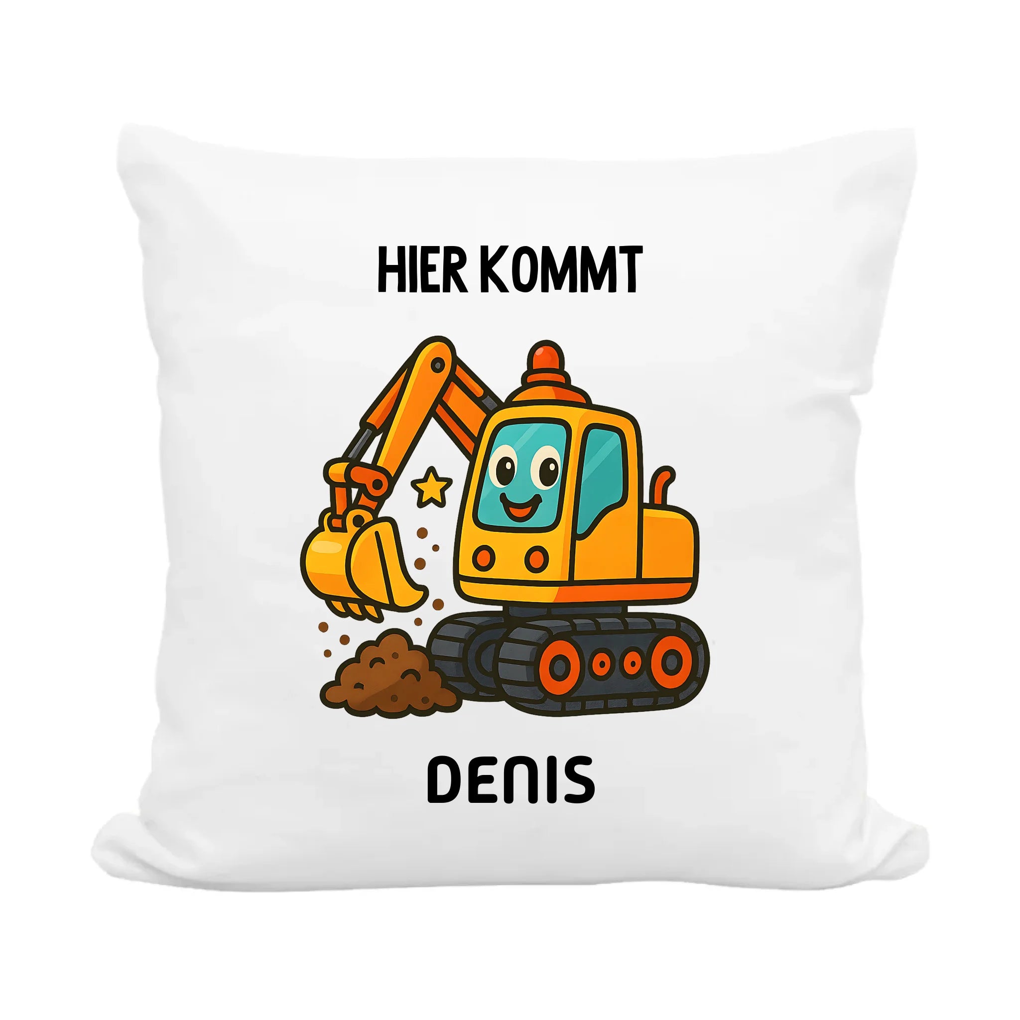 Kinder Bagger Kissen Geschenk mit Name - Cantty