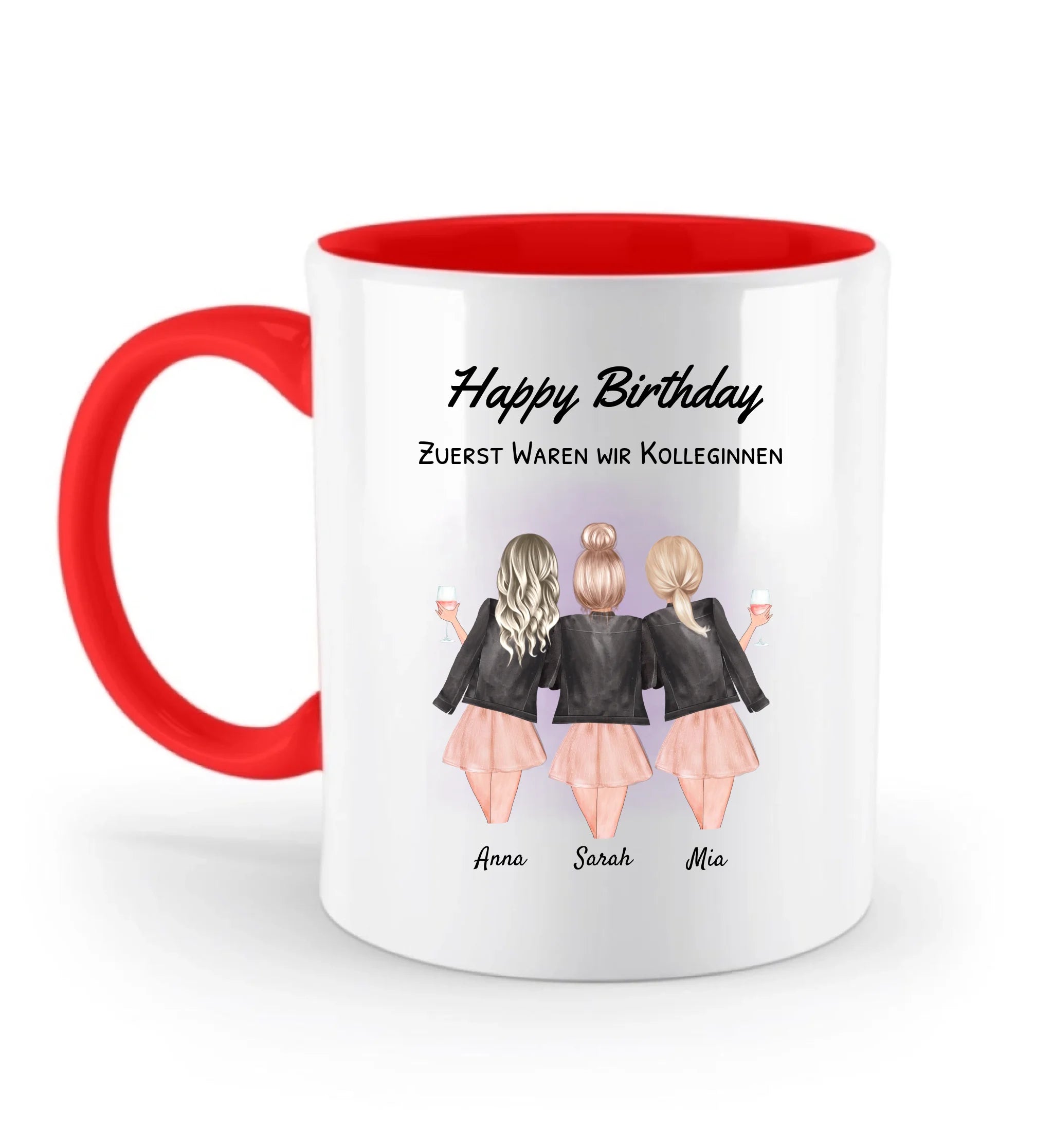 3 Kolleginnen Tasse Geschenk personalisiert - Cantty
