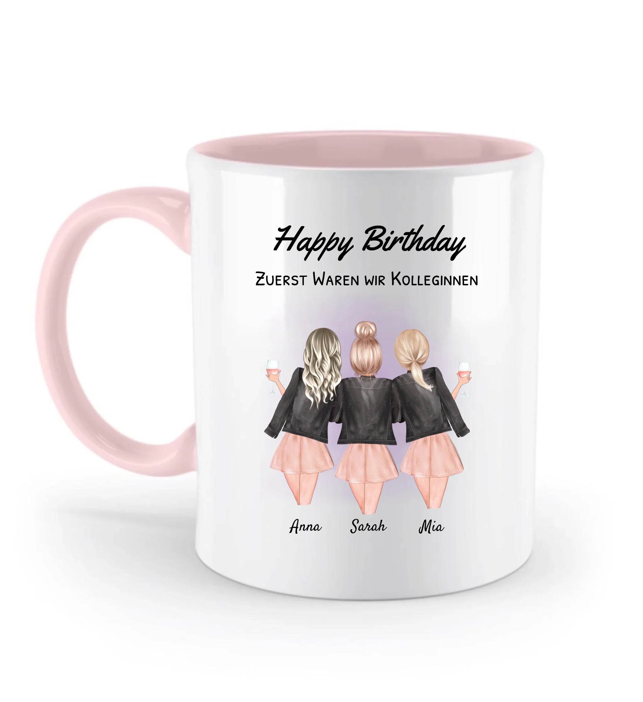 3 Kolleginnen Tasse Geschenk personalisiert - Cantty
