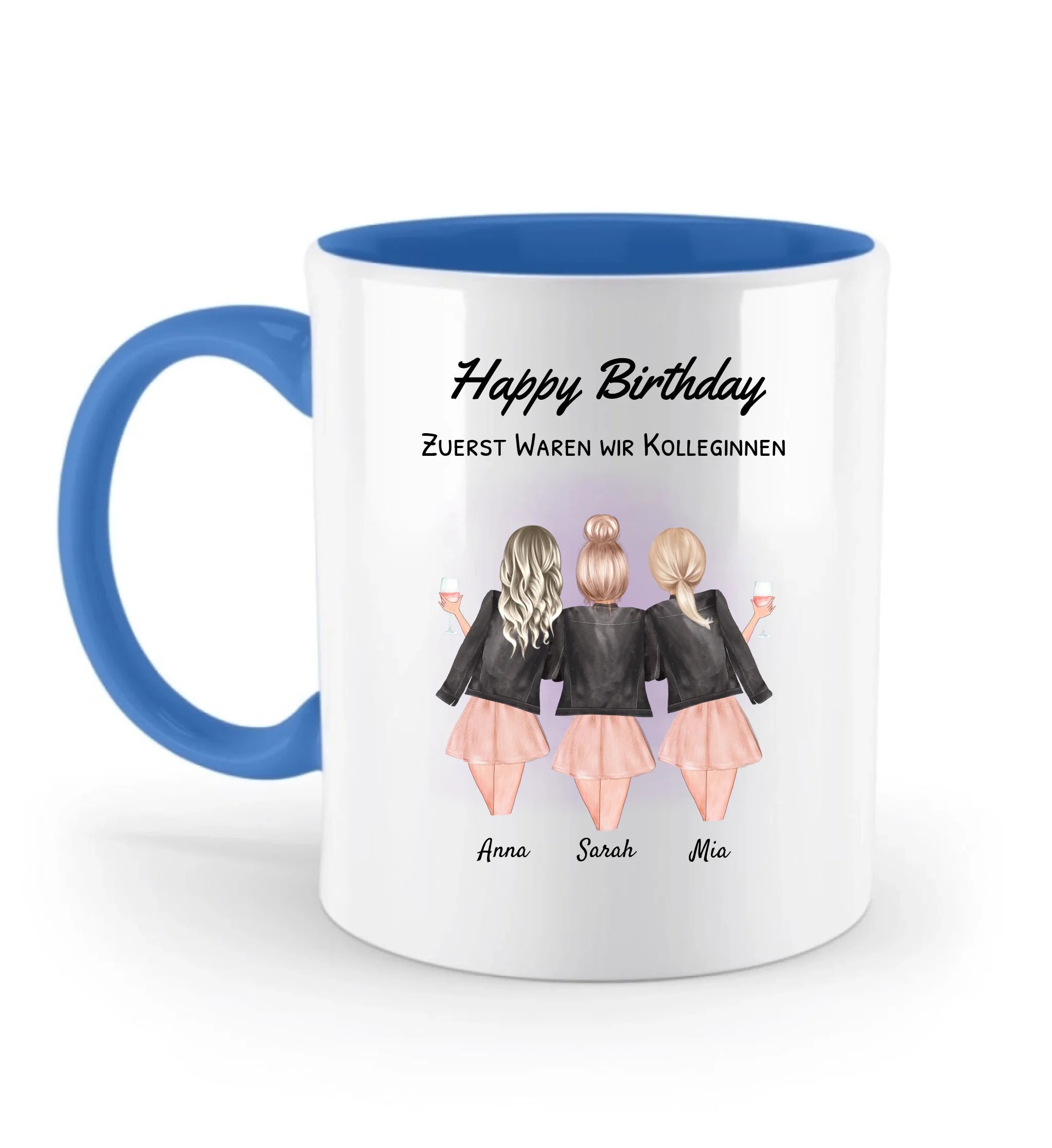 3 Kolleginnen Tasse Geschenk personalisiert - Cantty