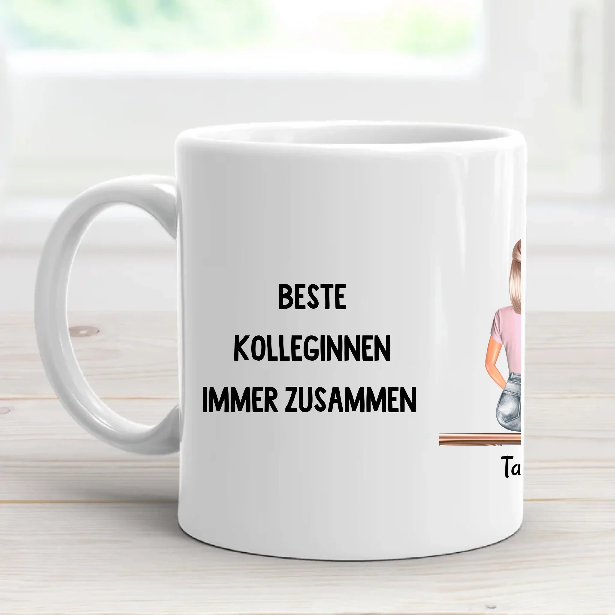 5 Kolleginnen Tasse Geschenk personalisiert - Cantty