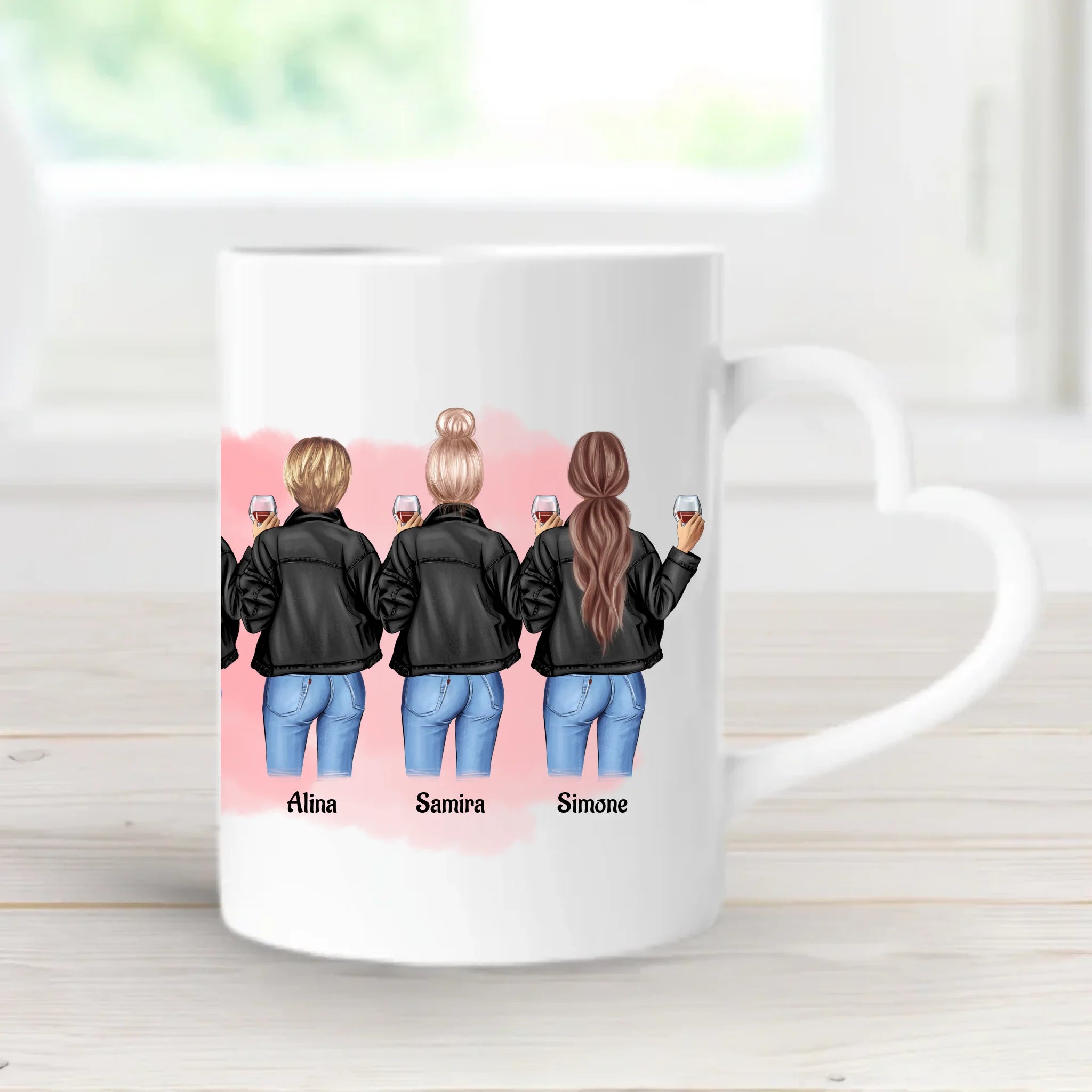 6 Kolleginnen Tasse Geschenk personalisiert - Cantty