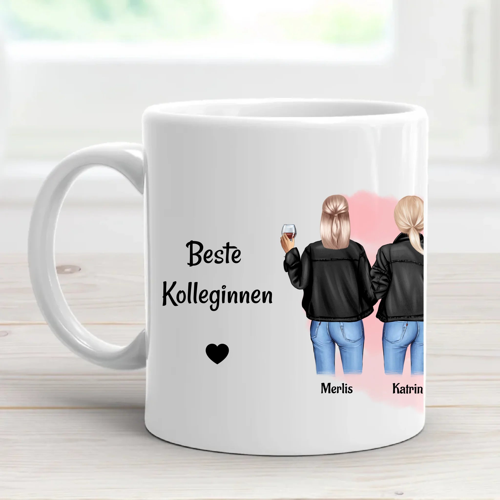 6 Kolleginnen Tasse Geschenk personalisiert - Cantty