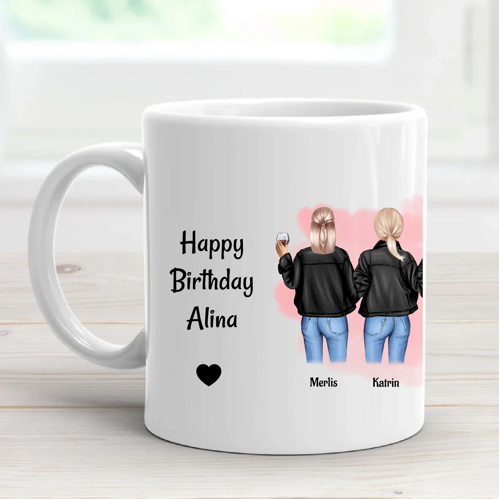 7 Kolleginnen Tasse Geschenk personalisiert - Cantty