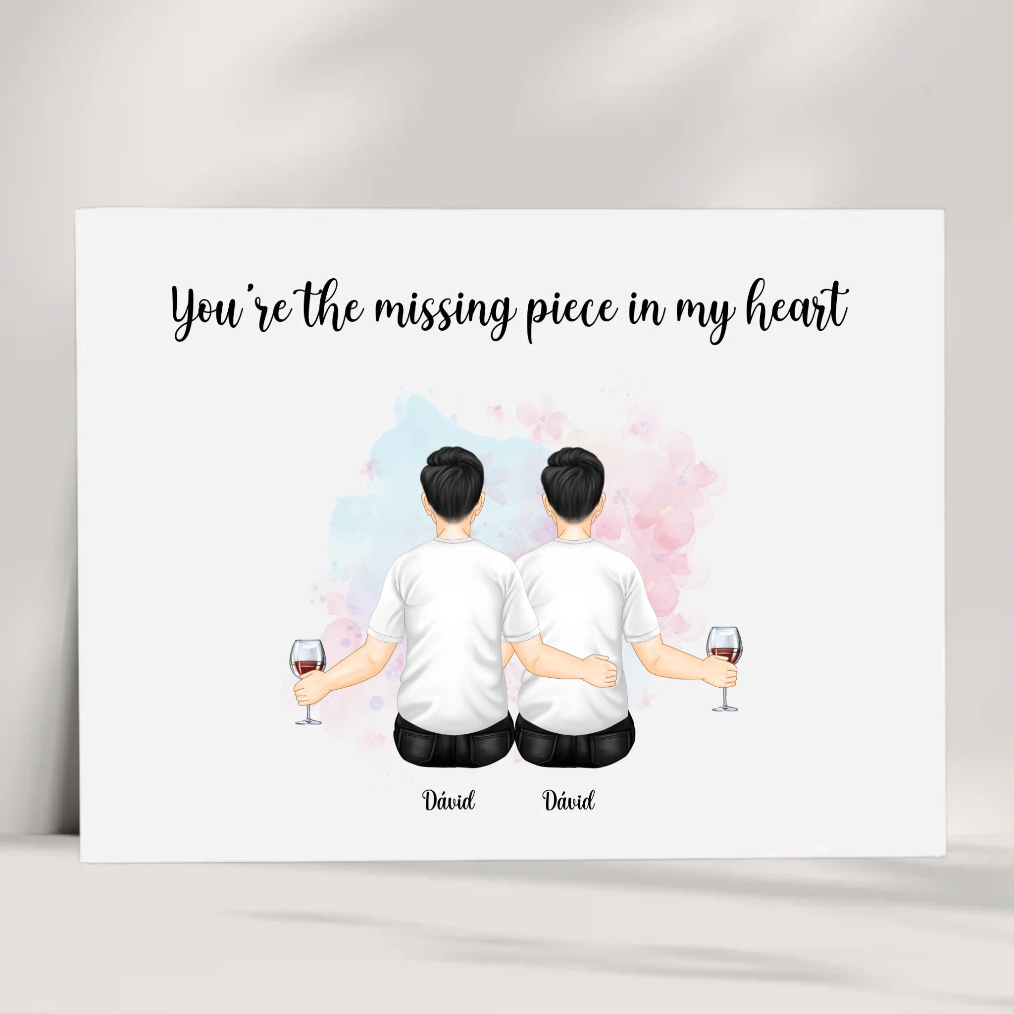 MĂ€nner Paar Geschenk Poster personalisiert - Cantty