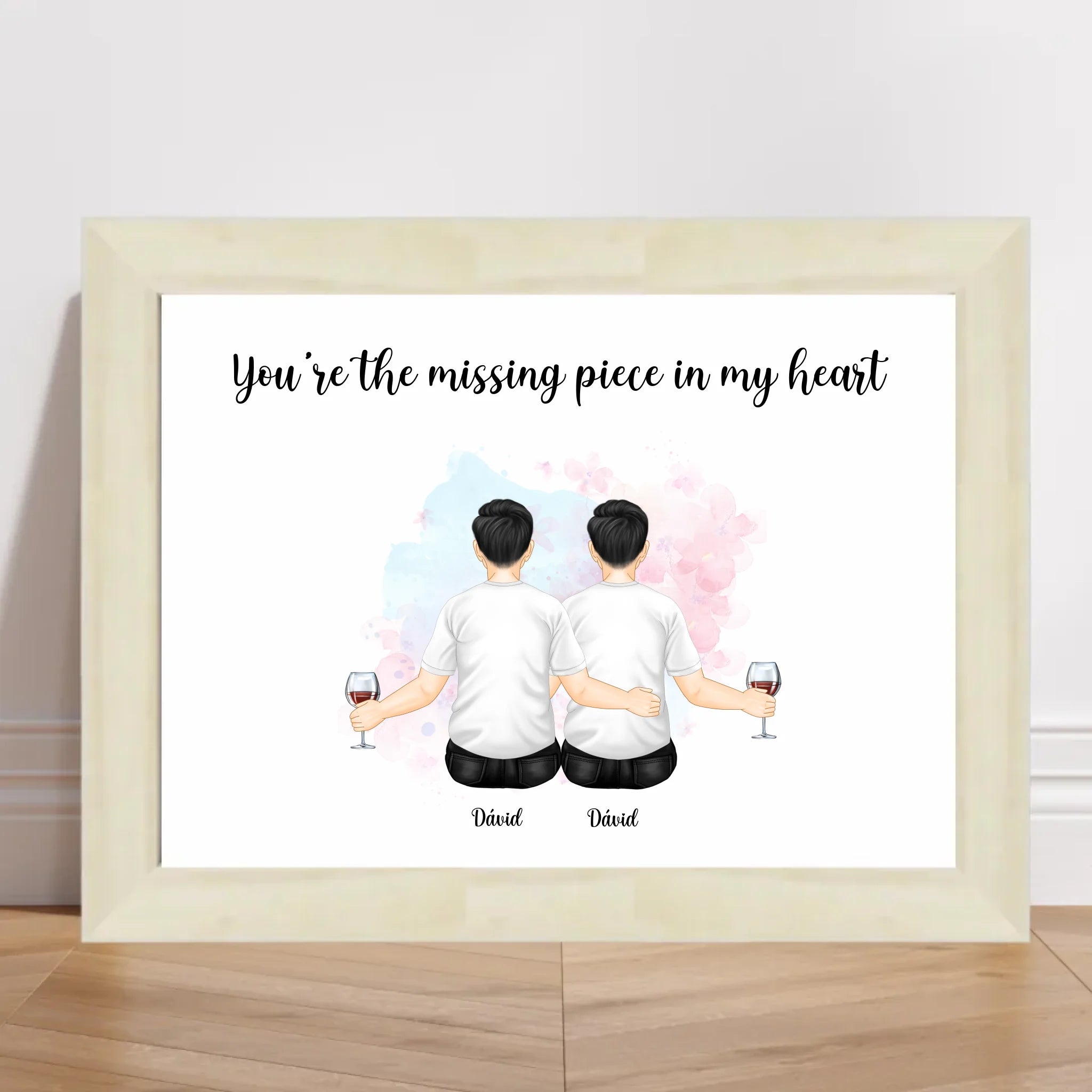 MĂ€nner Paar Geschenk Poster personalisiert - Cantty