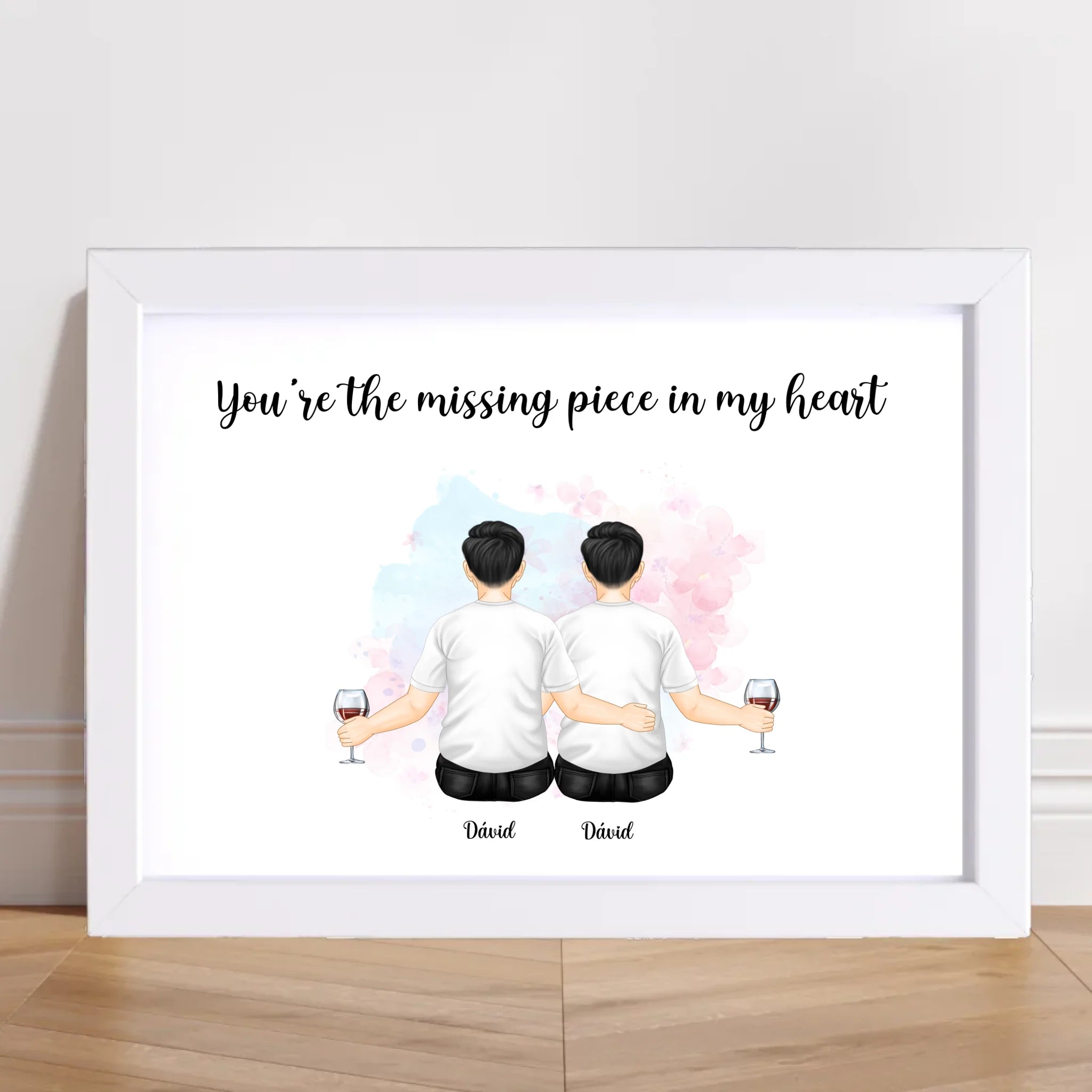 MĂ€nner Paar Geschenk Poster personalisiert - Cantty