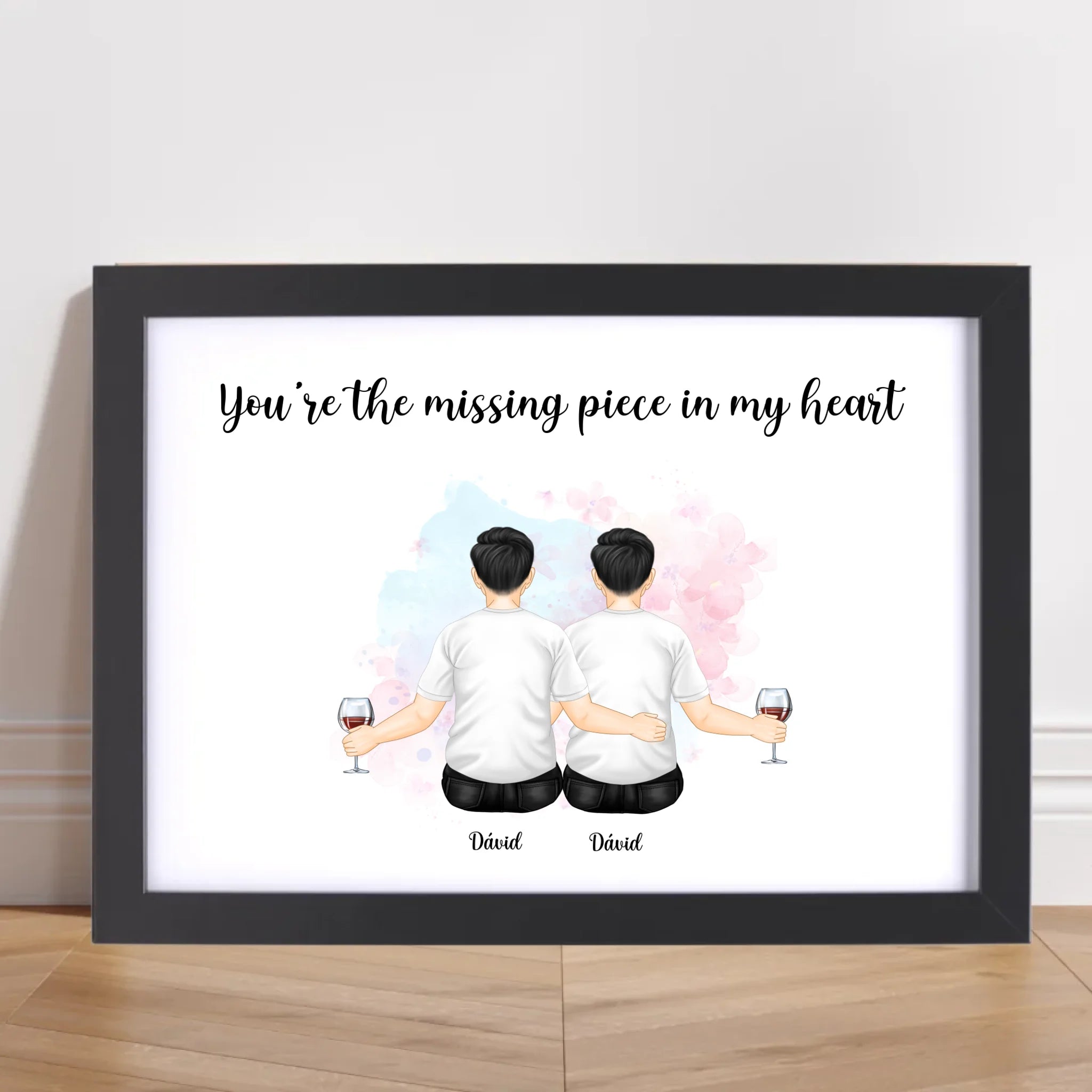 MĂ€nner Paar Geschenk Poster personalisiert - Cantty