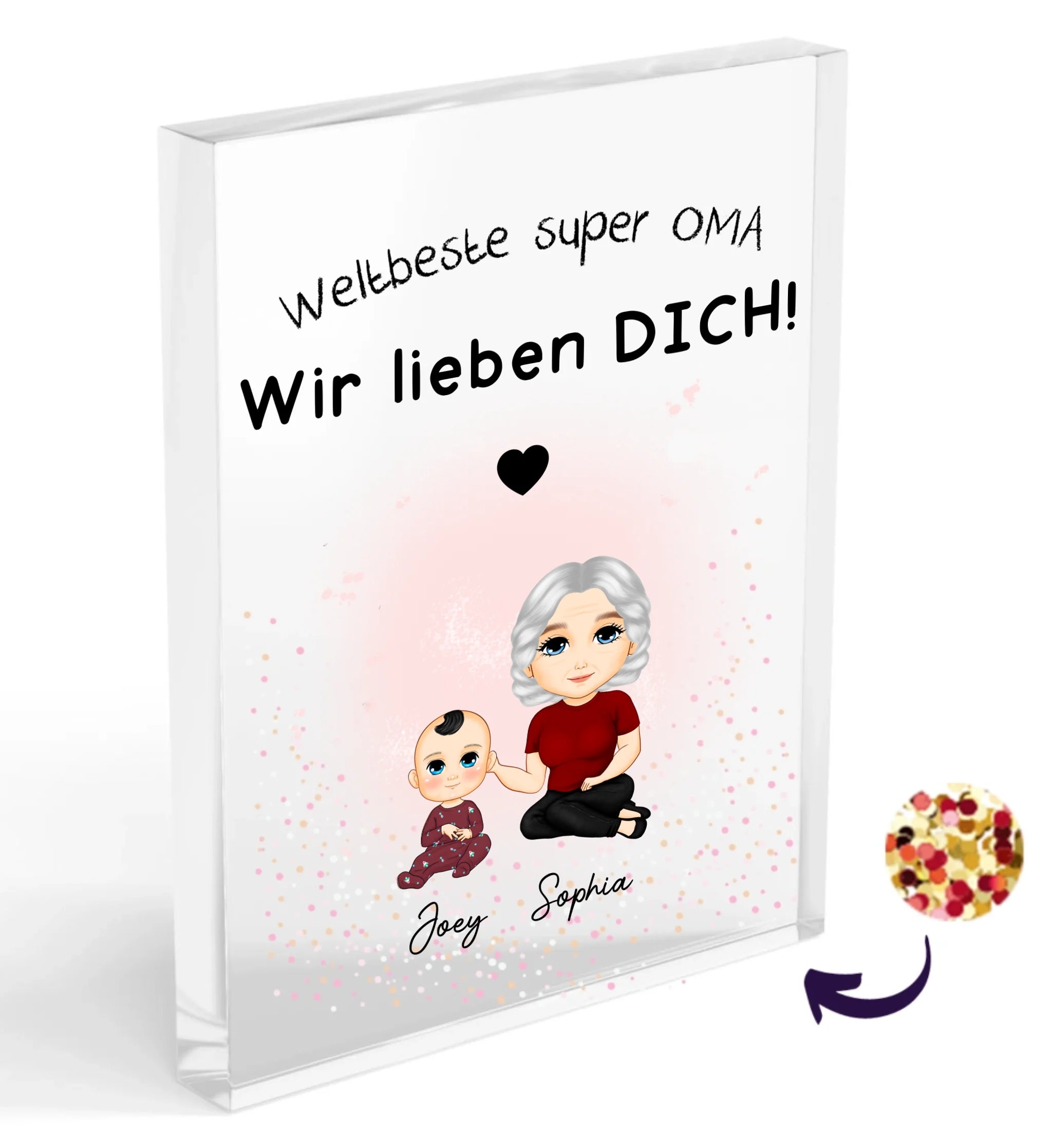 Personalisiertes Oma Geschenk Bild von Enkel - Cantty