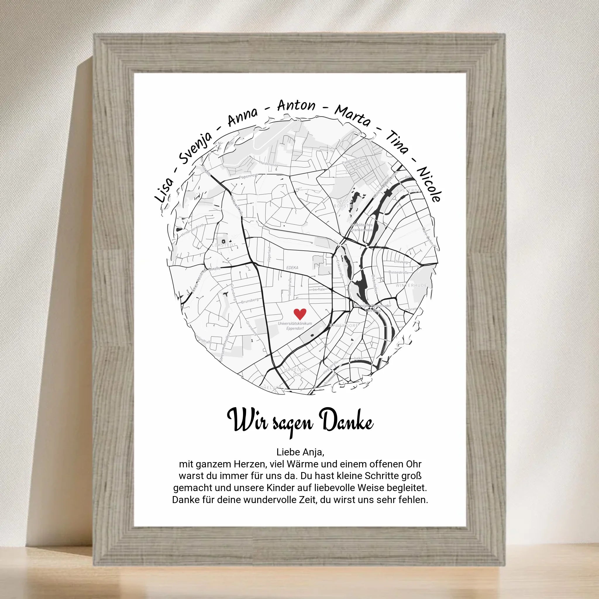 Erzieherin Abschied Gruppengeschenk Poster Kita & Krippe personalisiert - Cantty