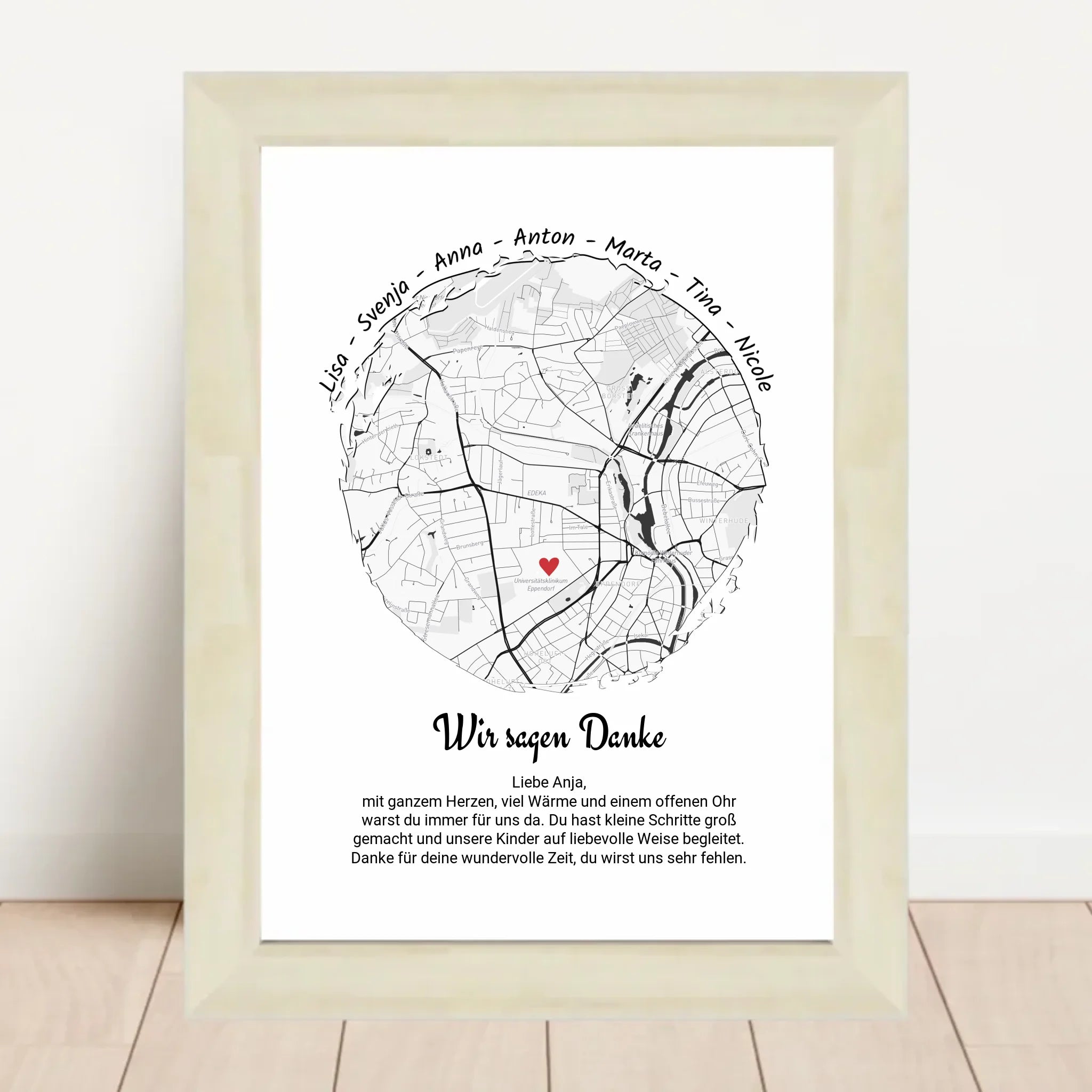 Erzieherin Abschied Gruppengeschenk Poster Kita & Krippe personalisiert - Cantty