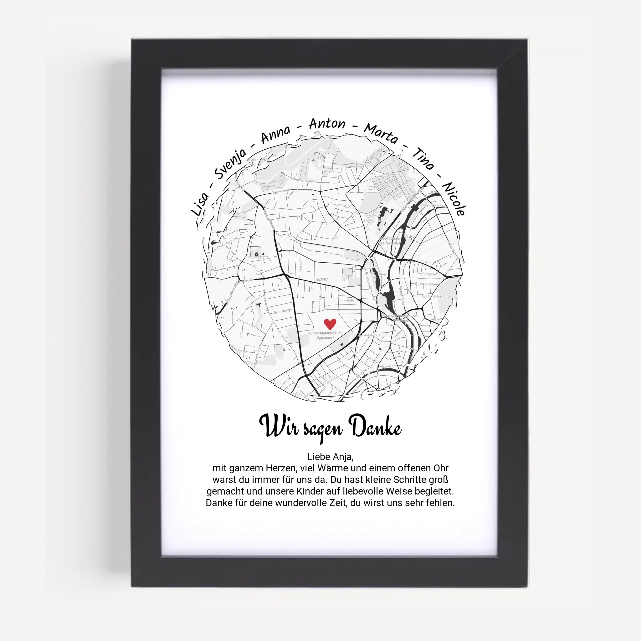 Erzieherin Abschied Gruppengeschenk Poster Kita & Krippe personalisiert - Cantty