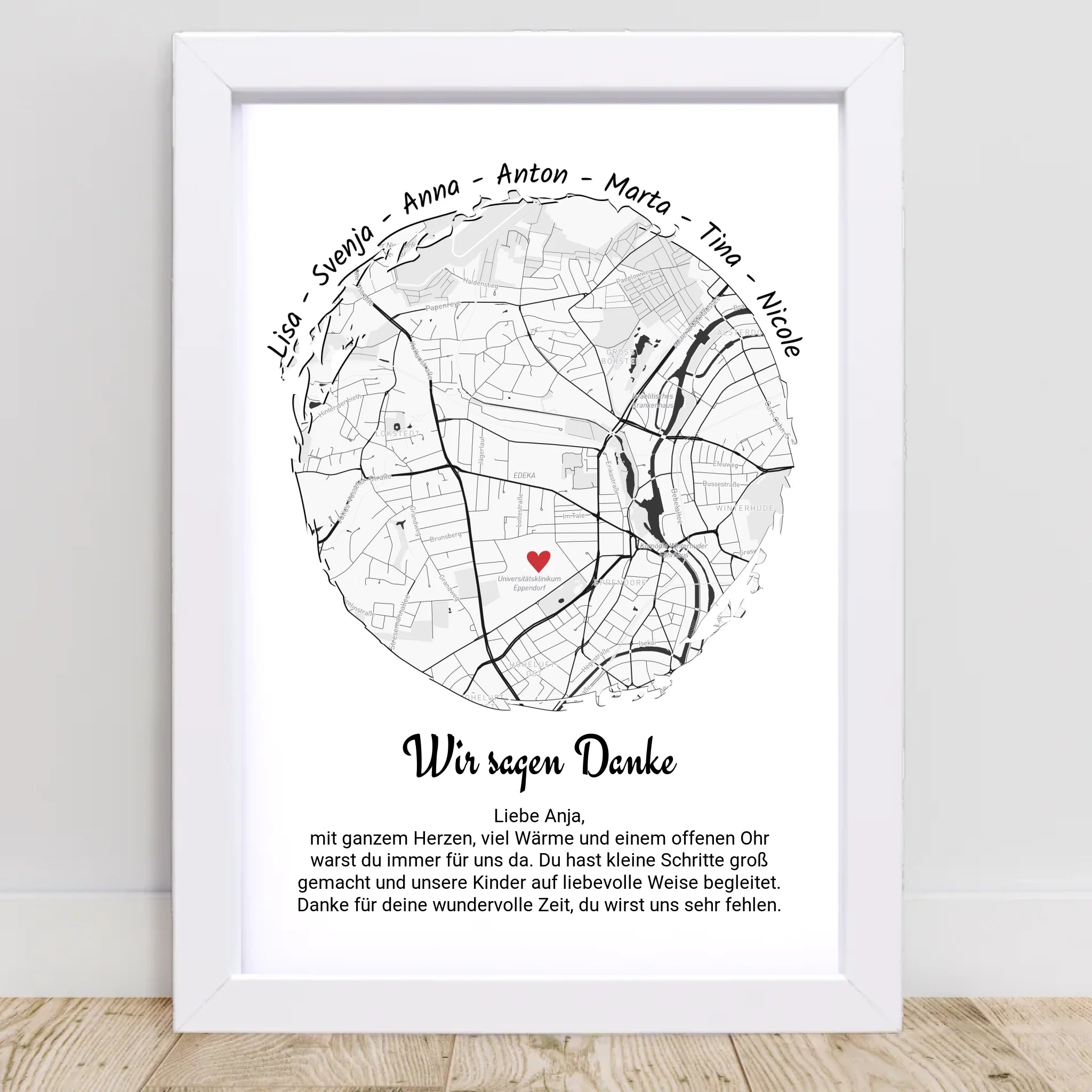 Erzieherin Abschied Gruppengeschenk Poster Kita & Krippe personalisiert - Cantty