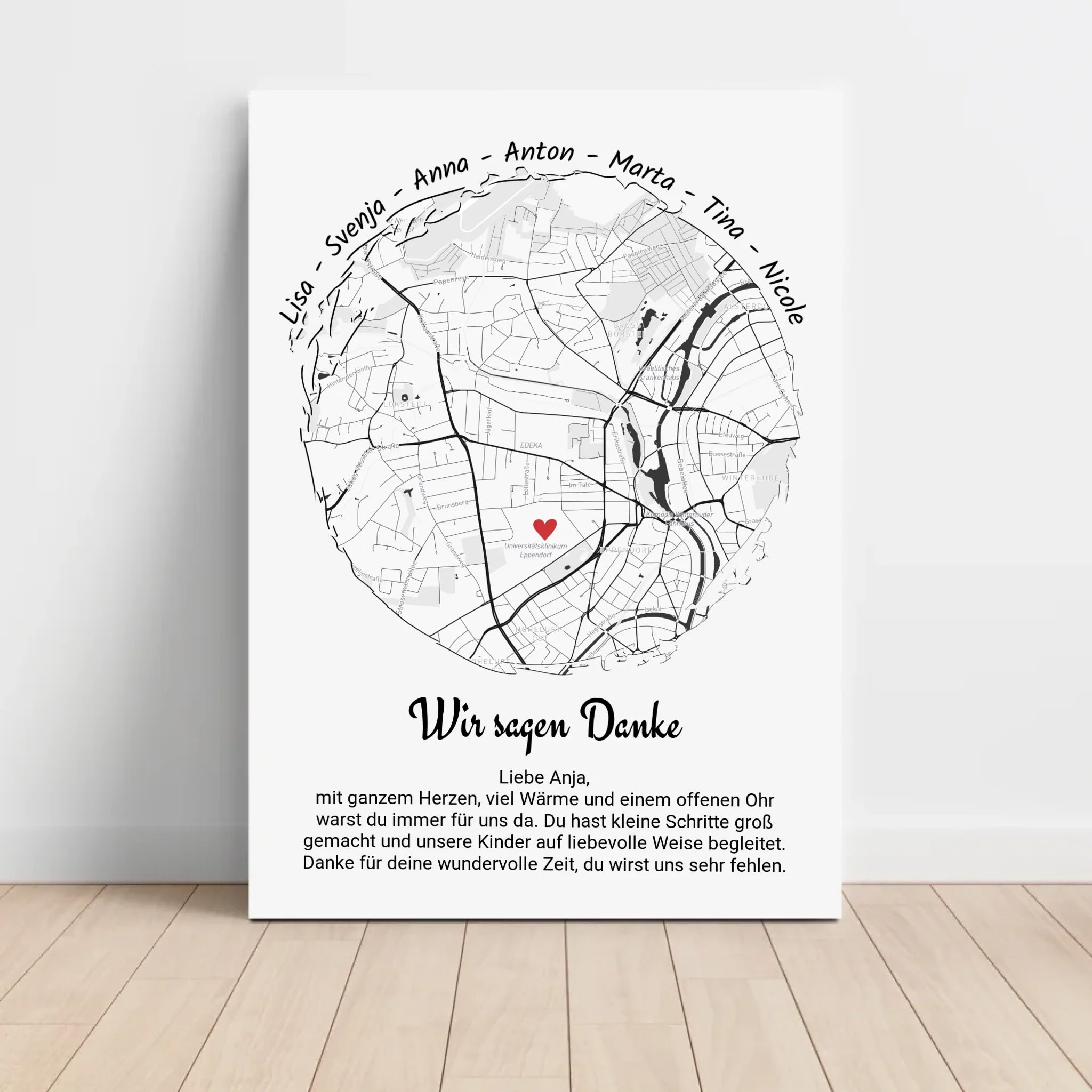 Erzieherin Abschied Gruppengeschenk Poster Kita & Krippe personalisiert - Cantty