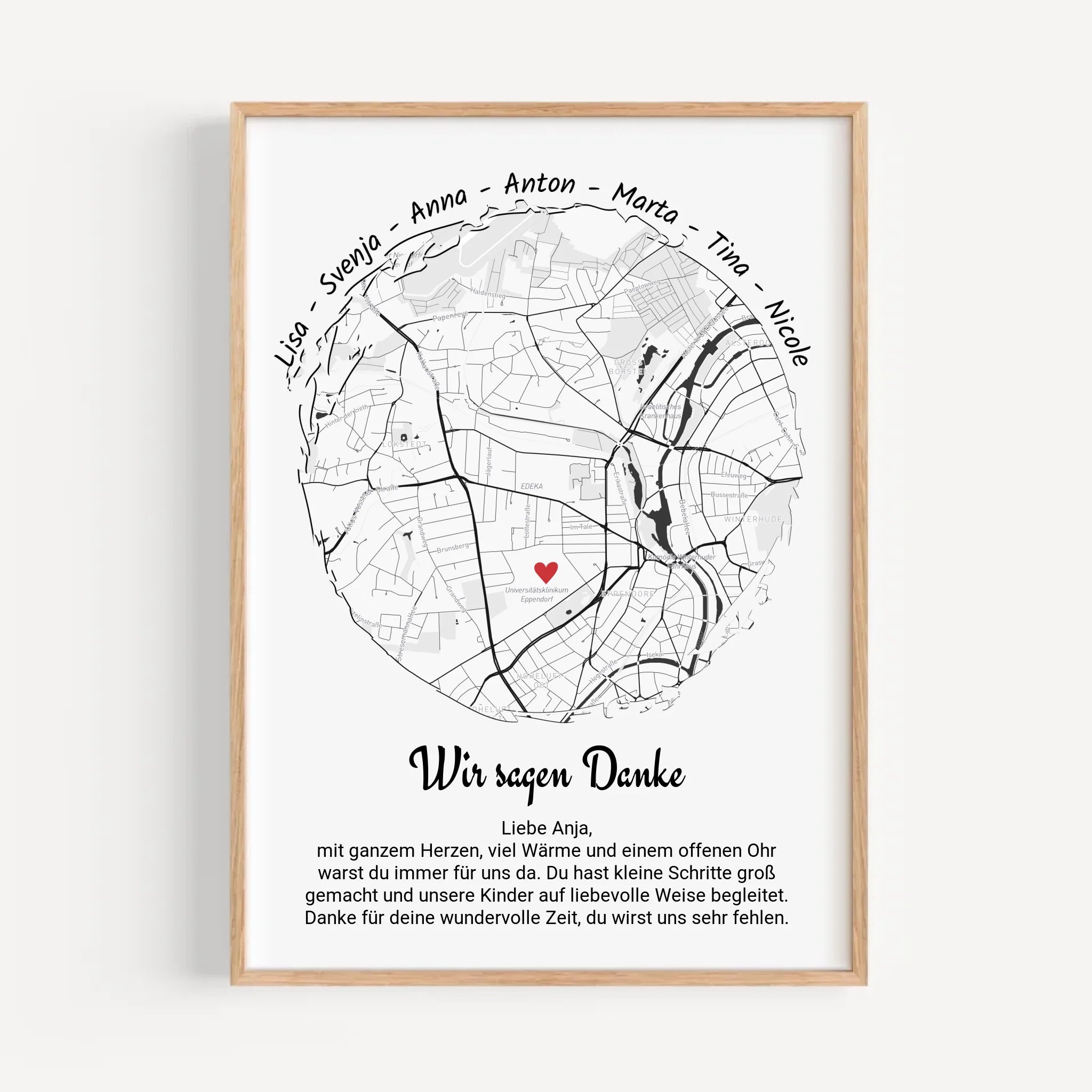 Erzieherin Abschied Gruppengeschenk Poster Kita & Krippe personalisiert - Cantty