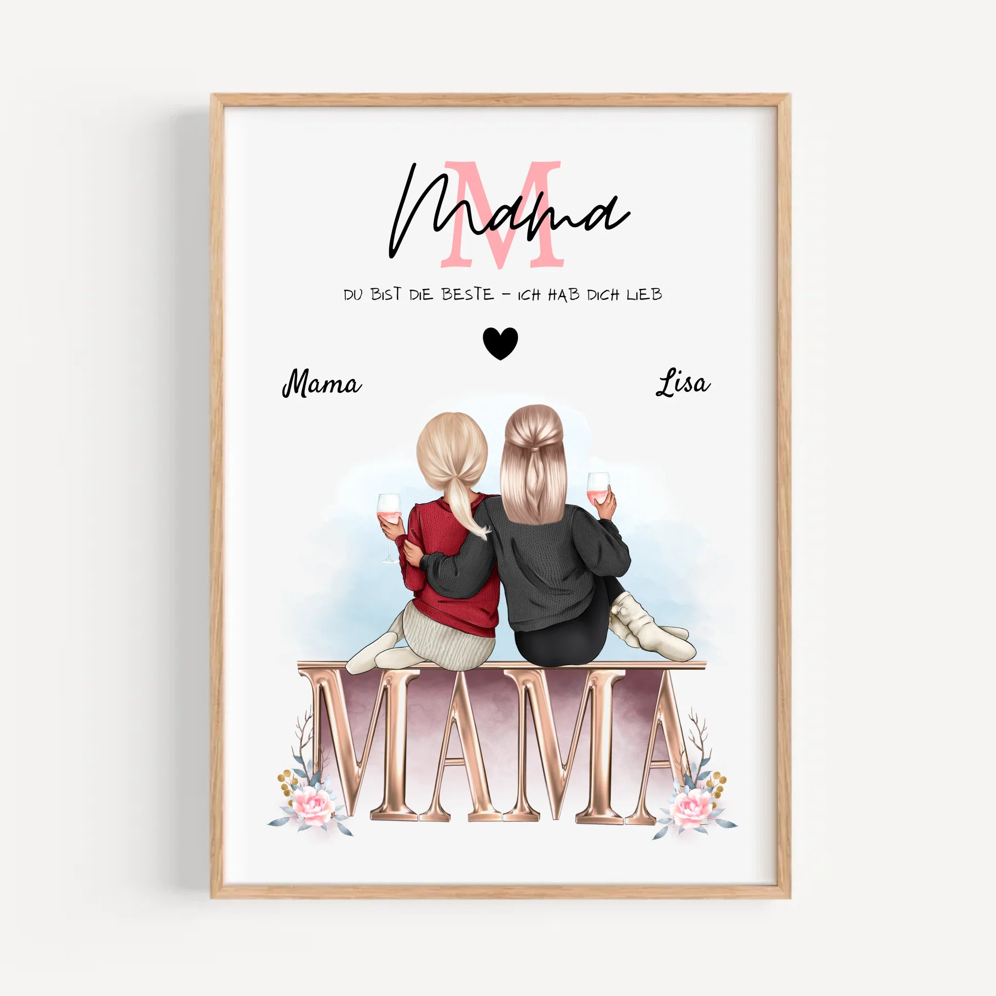 Mutter Tochter Bild Geschenk - Cantty