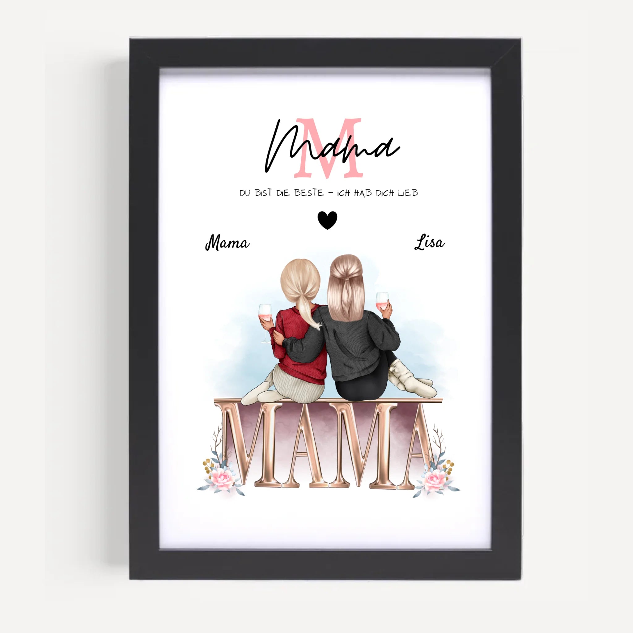 Mutter Tochter Bild Geschenk - Cantty