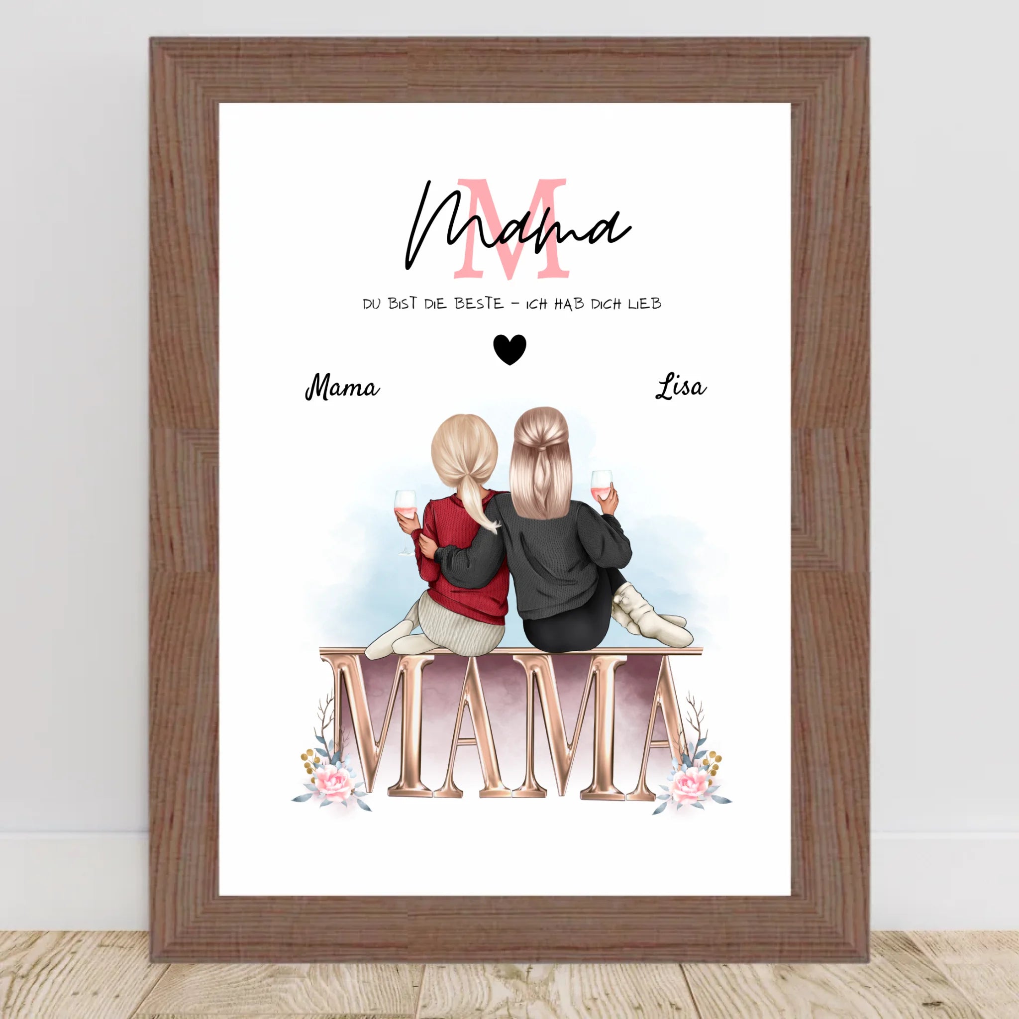 Mutter Tochter Bild Geschenk - Cantty