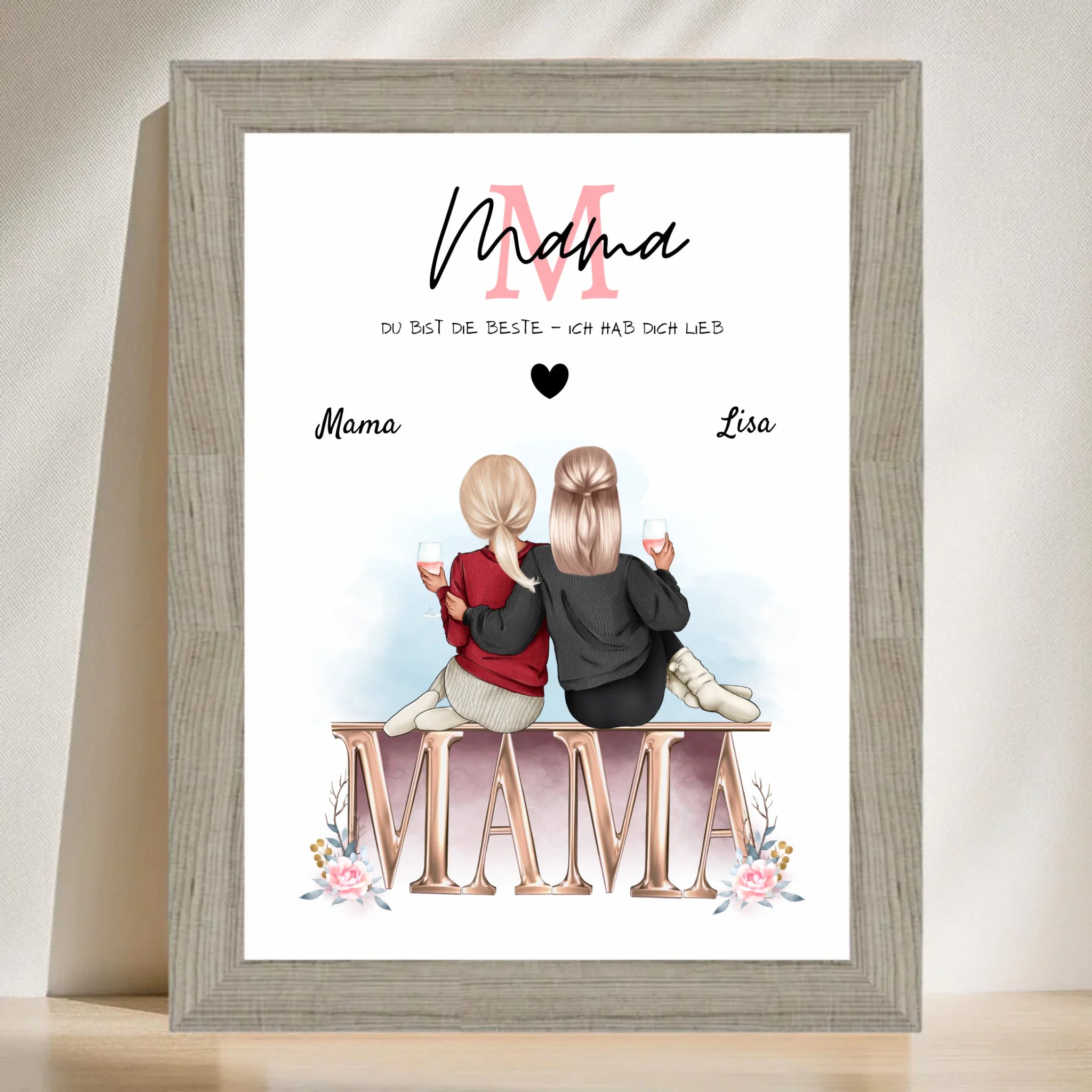 Mutter Tochter Bild Geschenk - Cantty