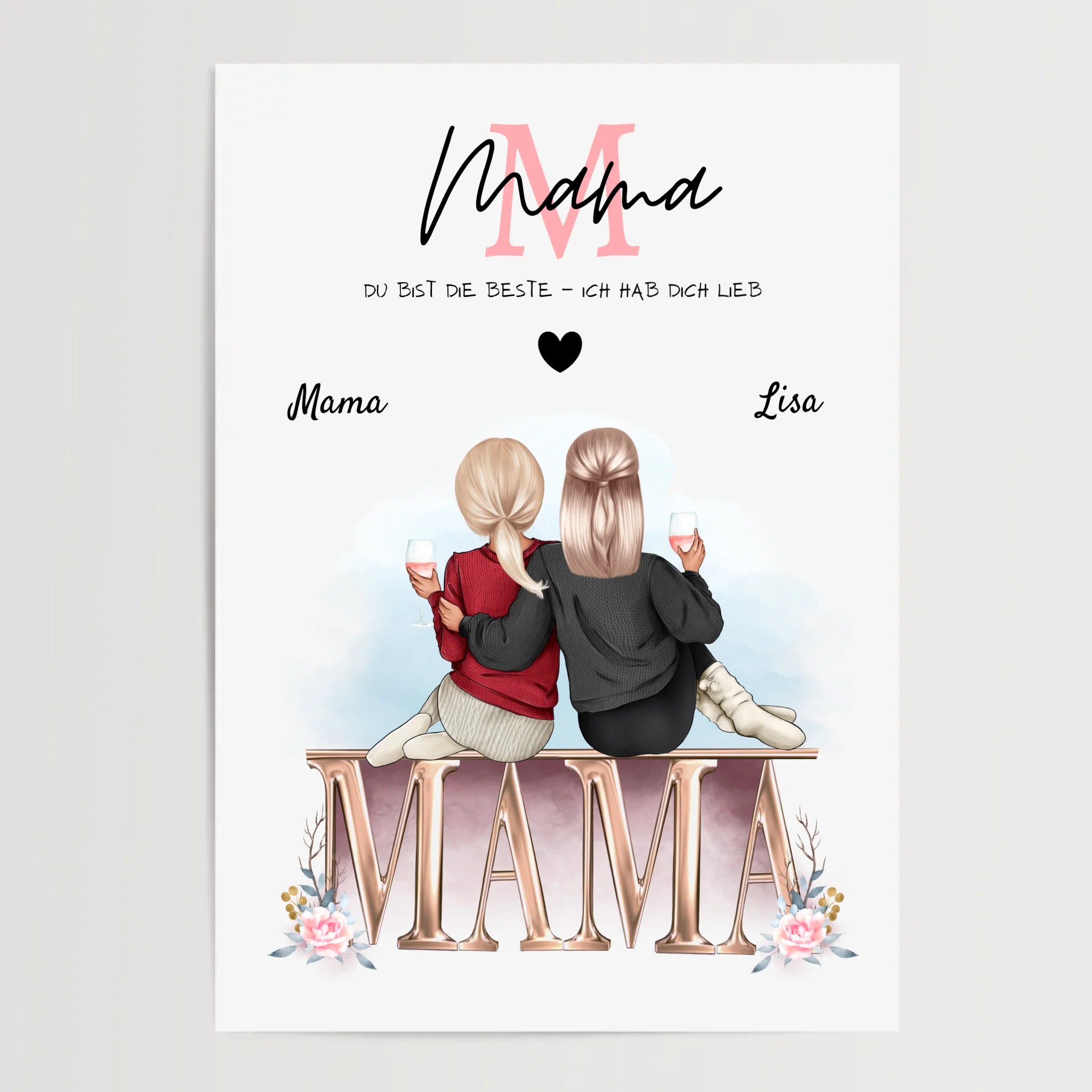 Mutter Tochter Bild Geschenk - Cantty