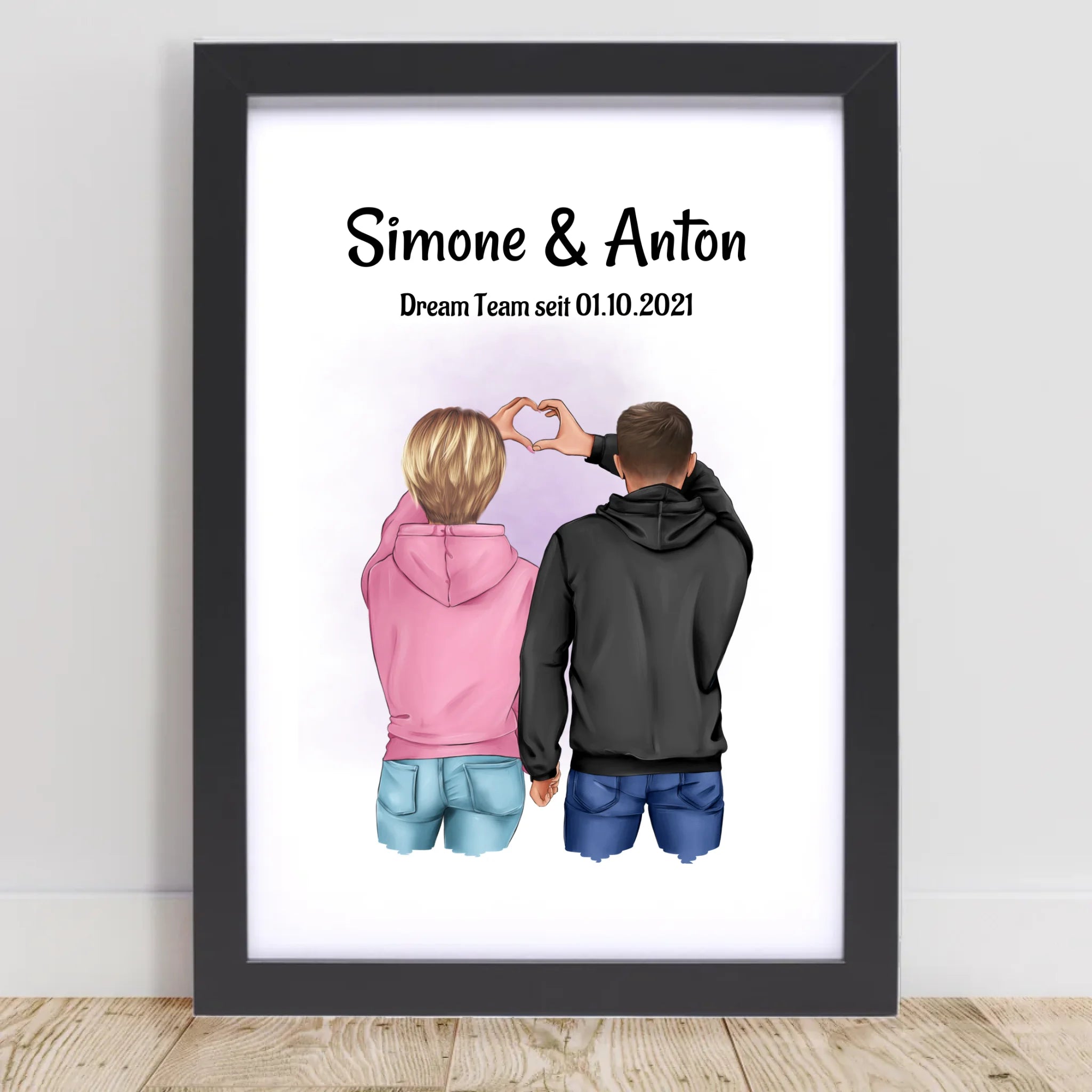 Jahrestag Geschenk Bild für Paar Freund & Freundin personalsiiert - Cantty