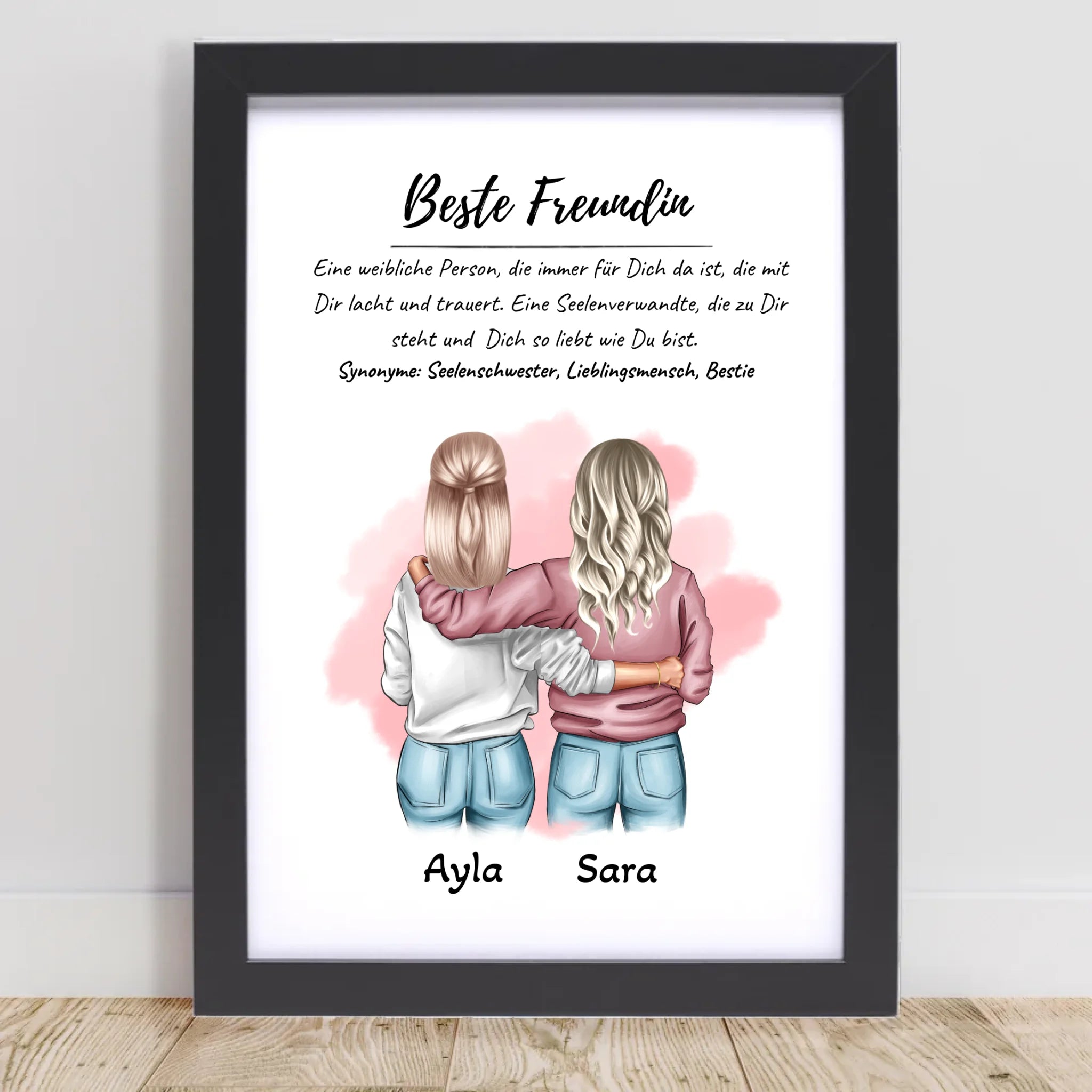 Beste Freundin Defintion Bild Geschenk personalisiert - Cantty