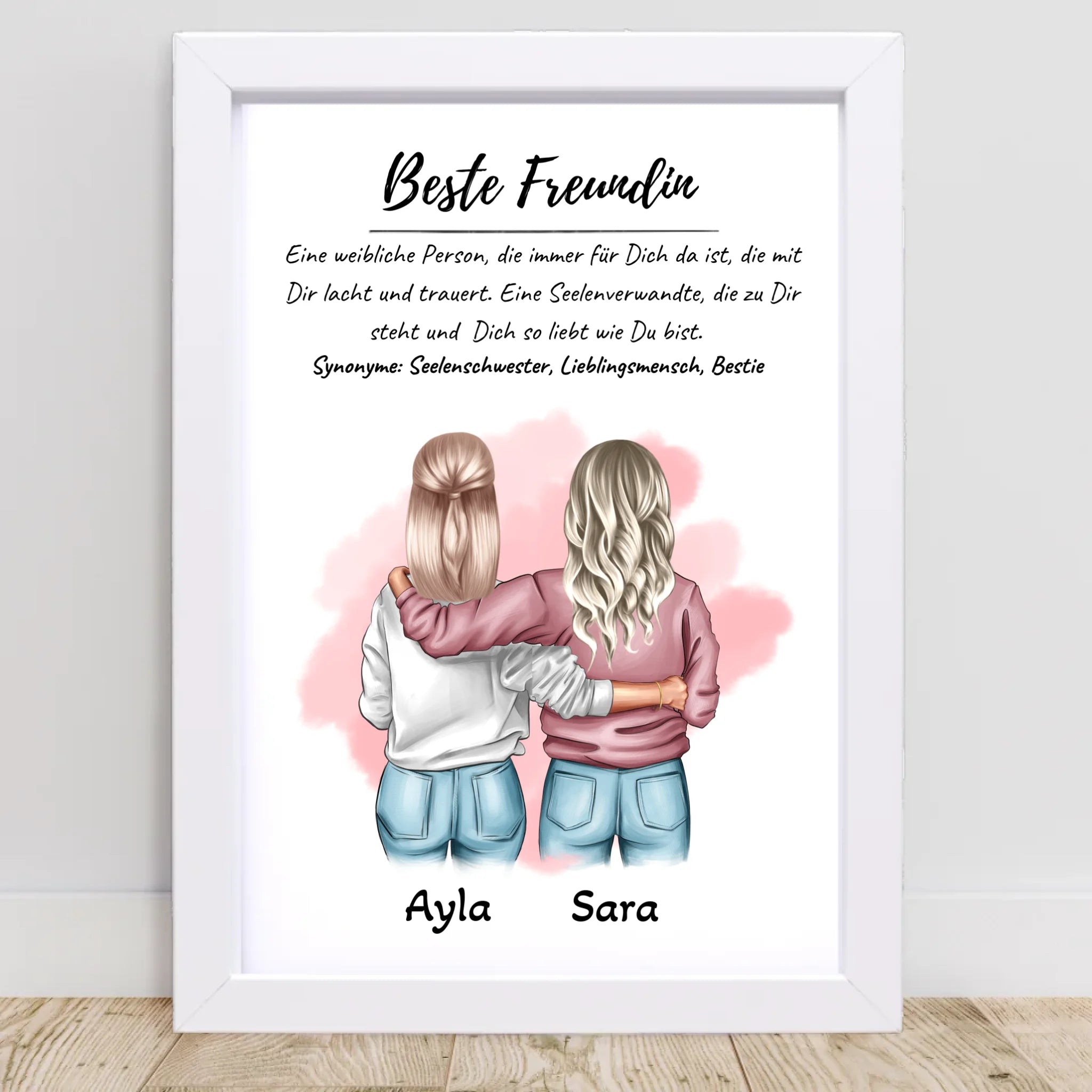 Beste Freundin Defintion Bild Geschenk personalisiert - Cantty