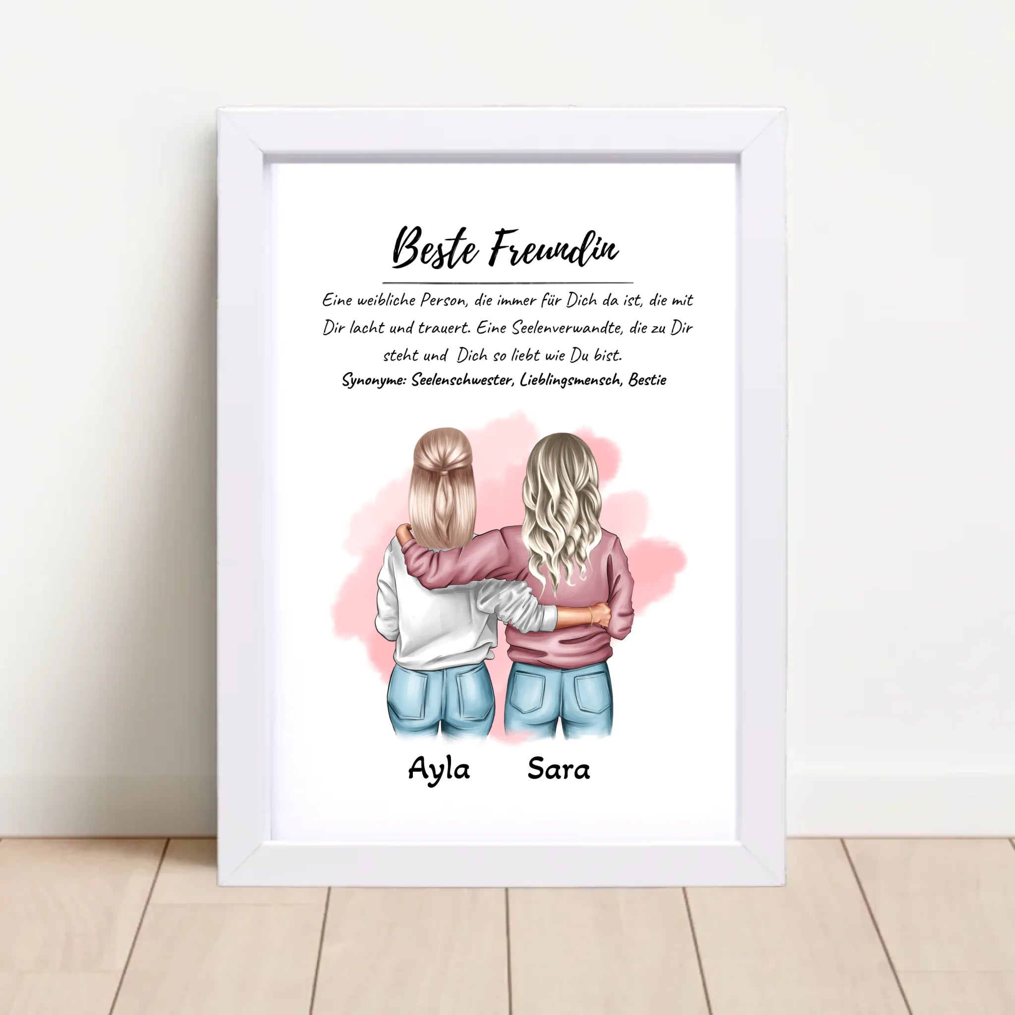 Beste Freundin Defintion Bild Geschenk personalisiert - Cantty