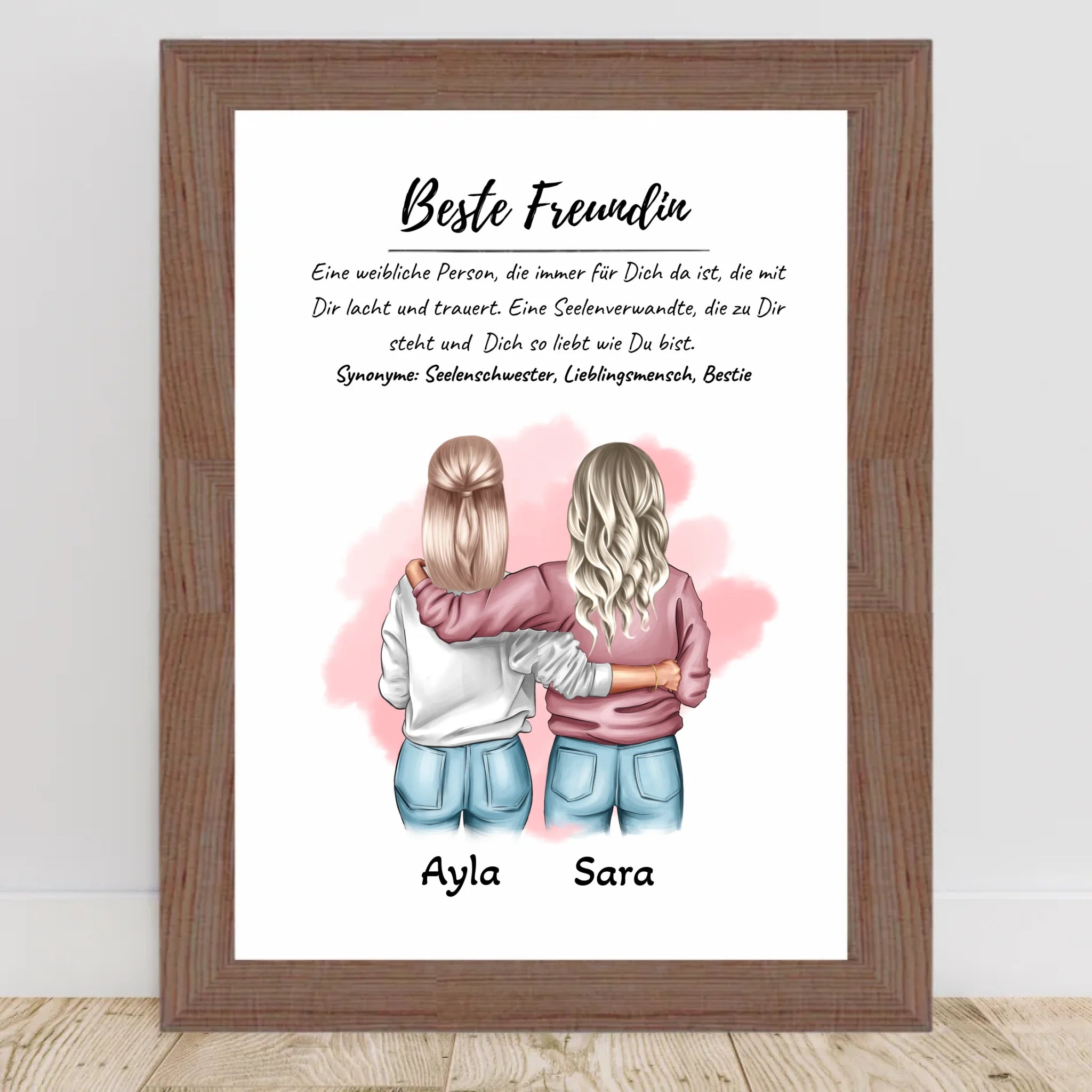 Beste Freundin Defintion Bild Geschenk personalisiert - Cantty