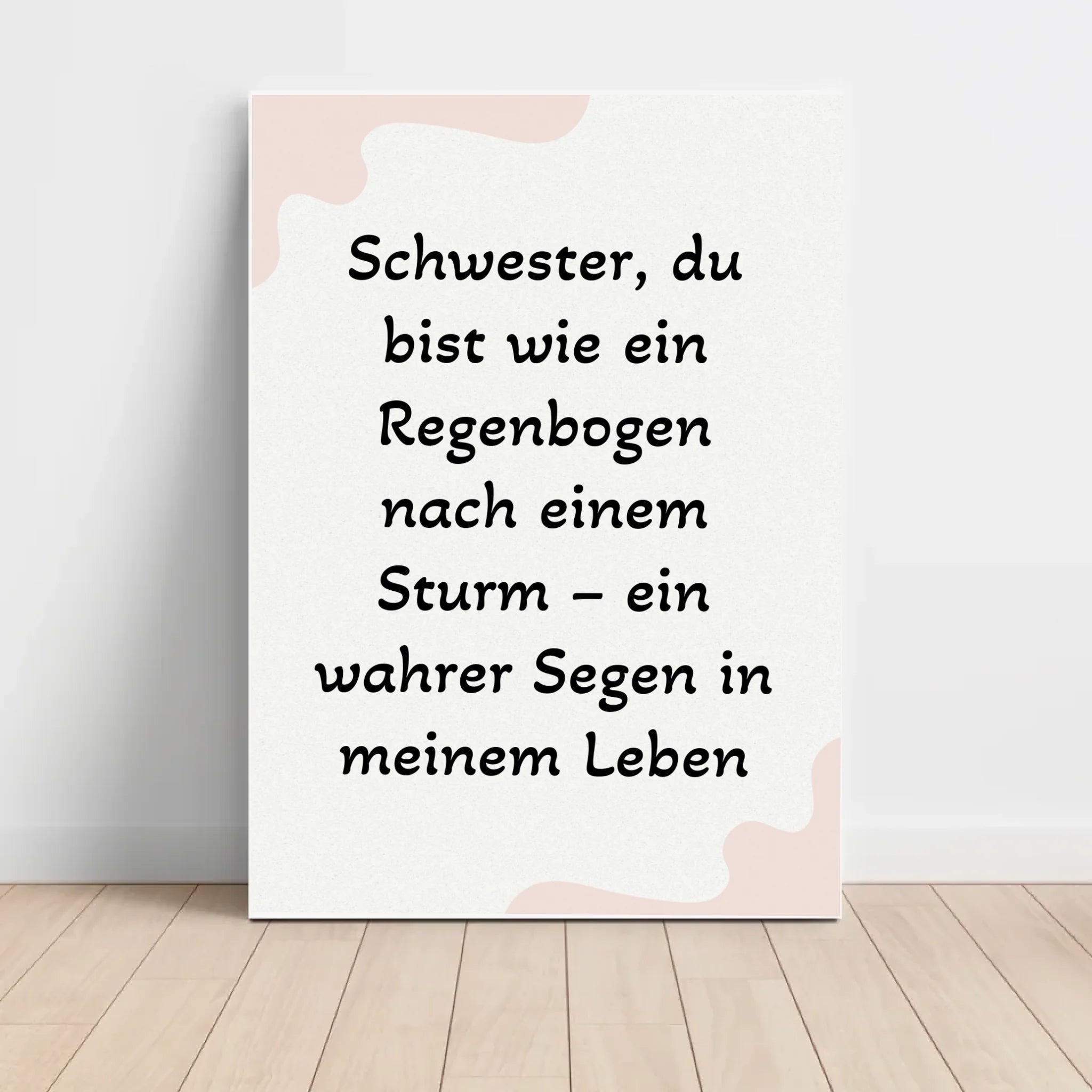 Geschenk für Schwester Poster mit Spruch - Cantty