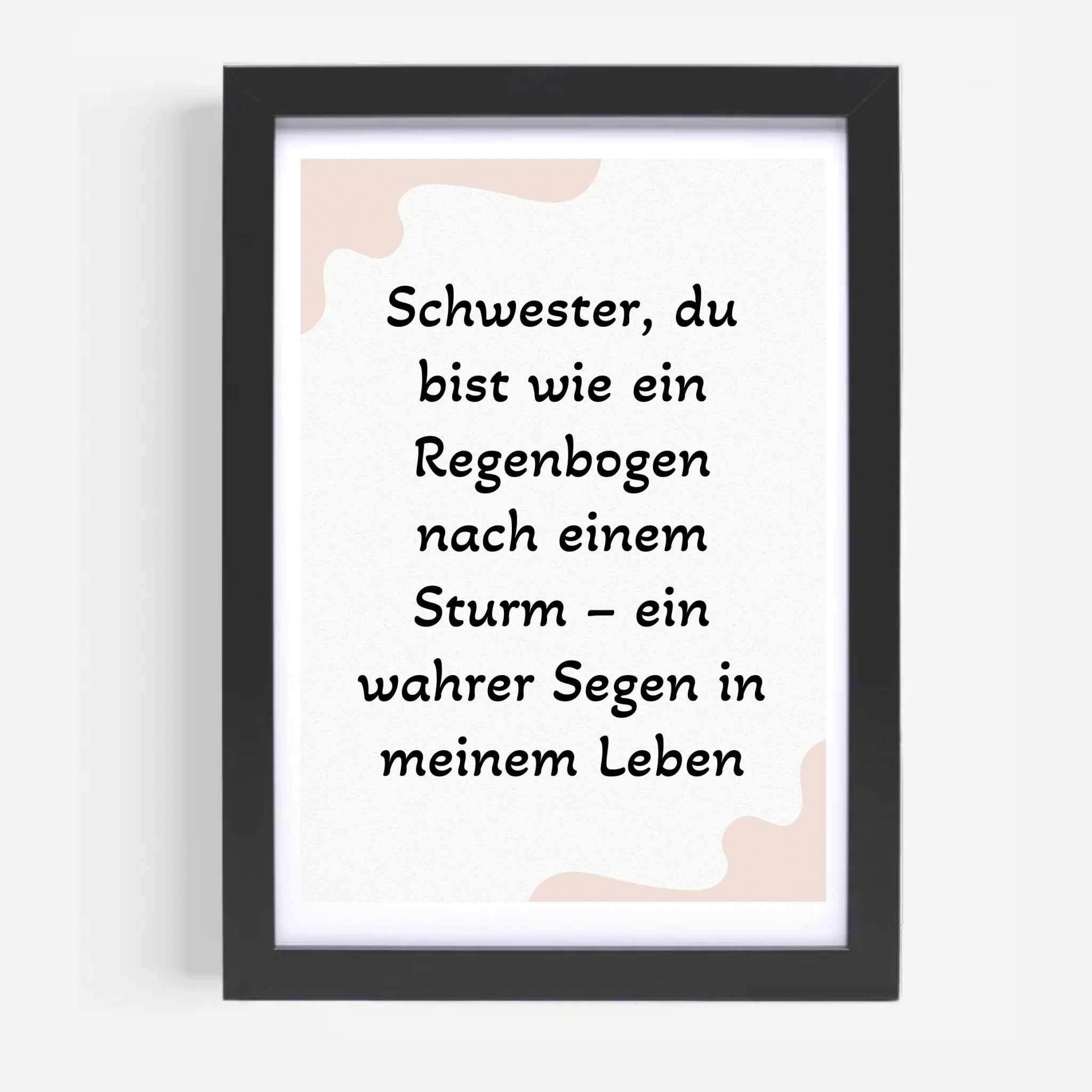 Geschenk für Schwester Poster mit Spruch - Cantty