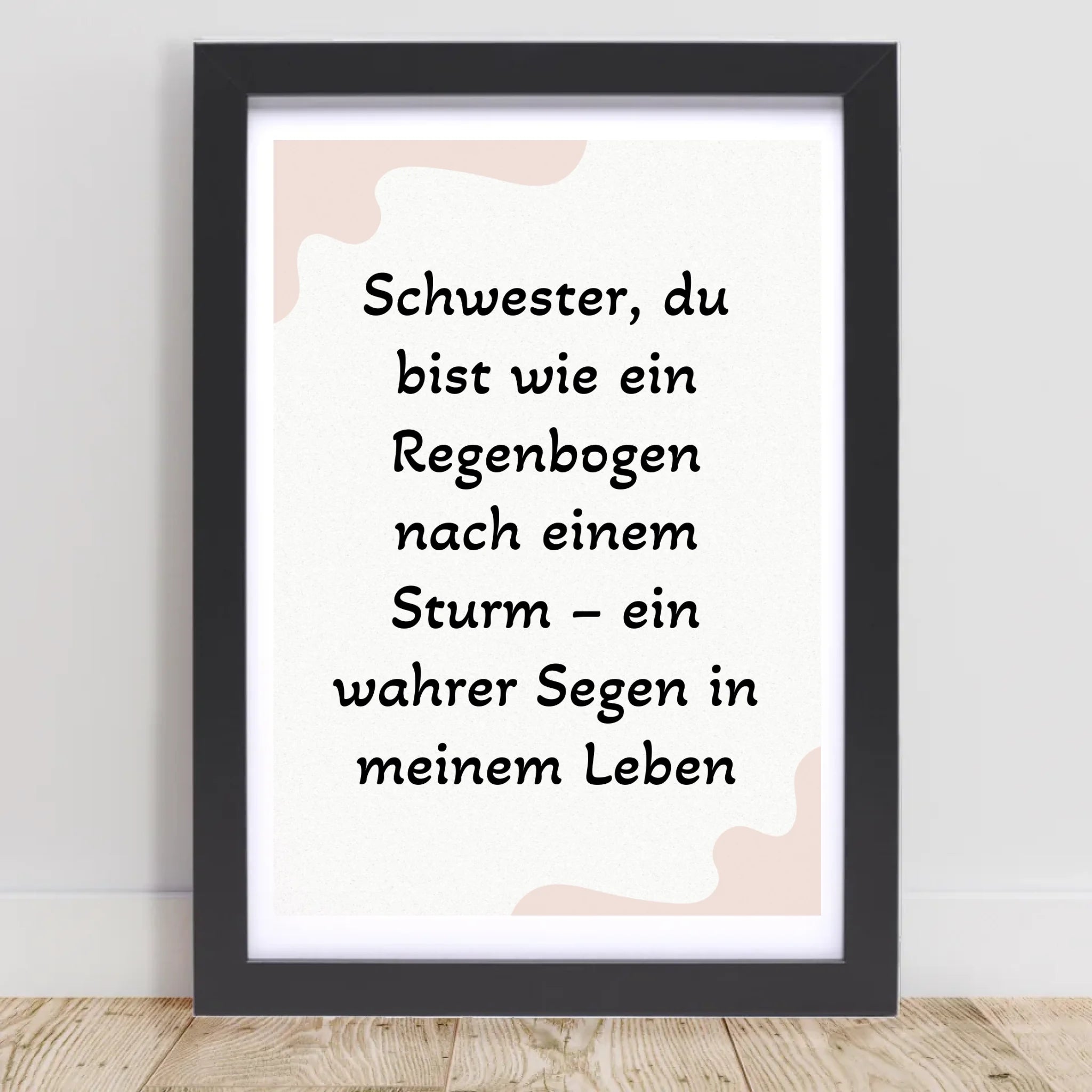 Geschenk für Schwester Poster mit Spruch - Cantty