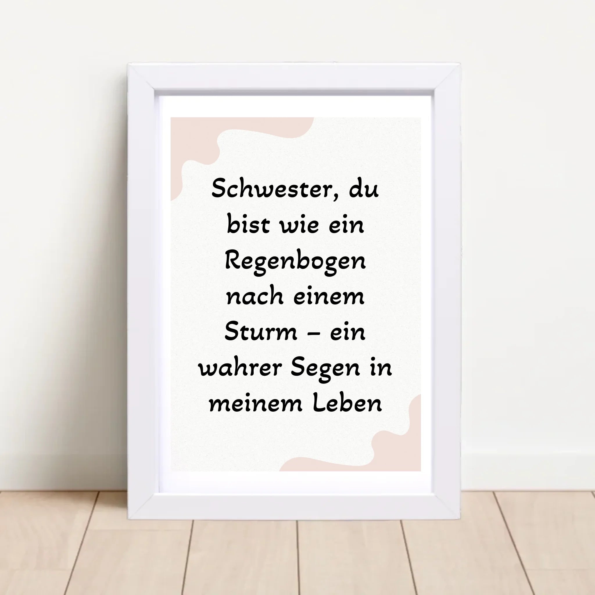 Geschenk für Schwester Poster mit Spruch - Cantty