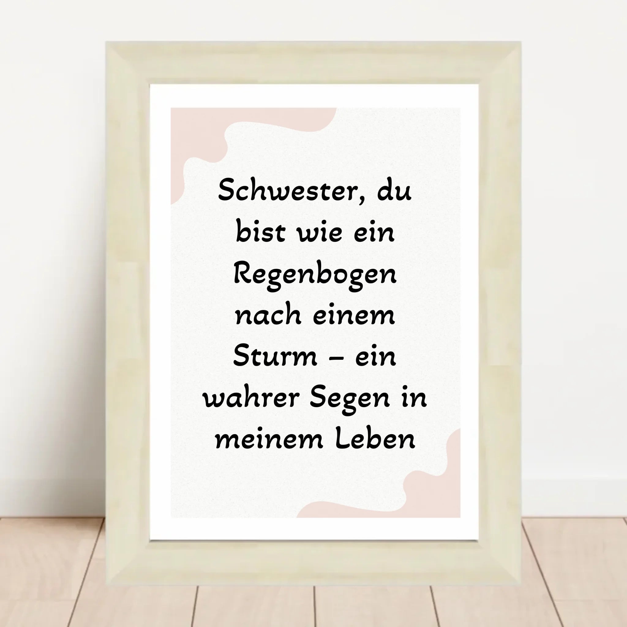 Geschenk für Schwester Poster mit Spruch - Cantty