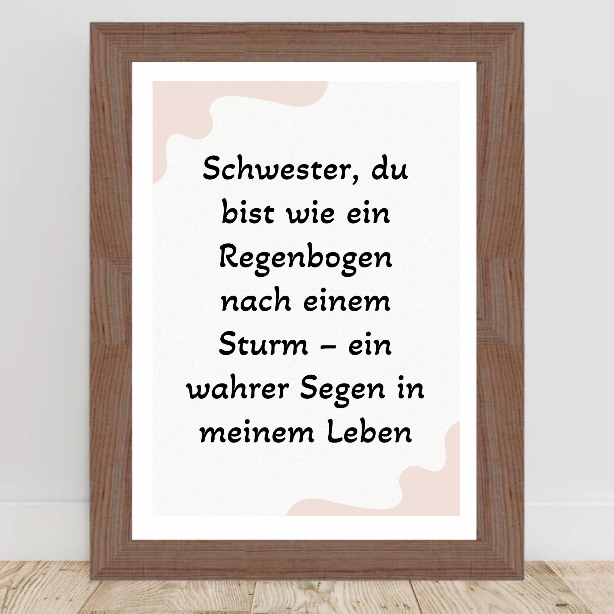 Geschenk für Schwester Poster mit Spruch - Cantty