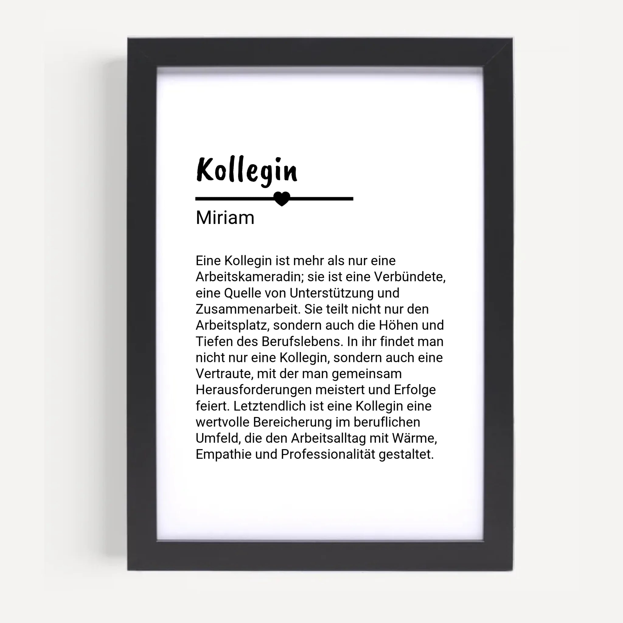 Kollegin Definition Poster Geschenk personalisiert - Cantty