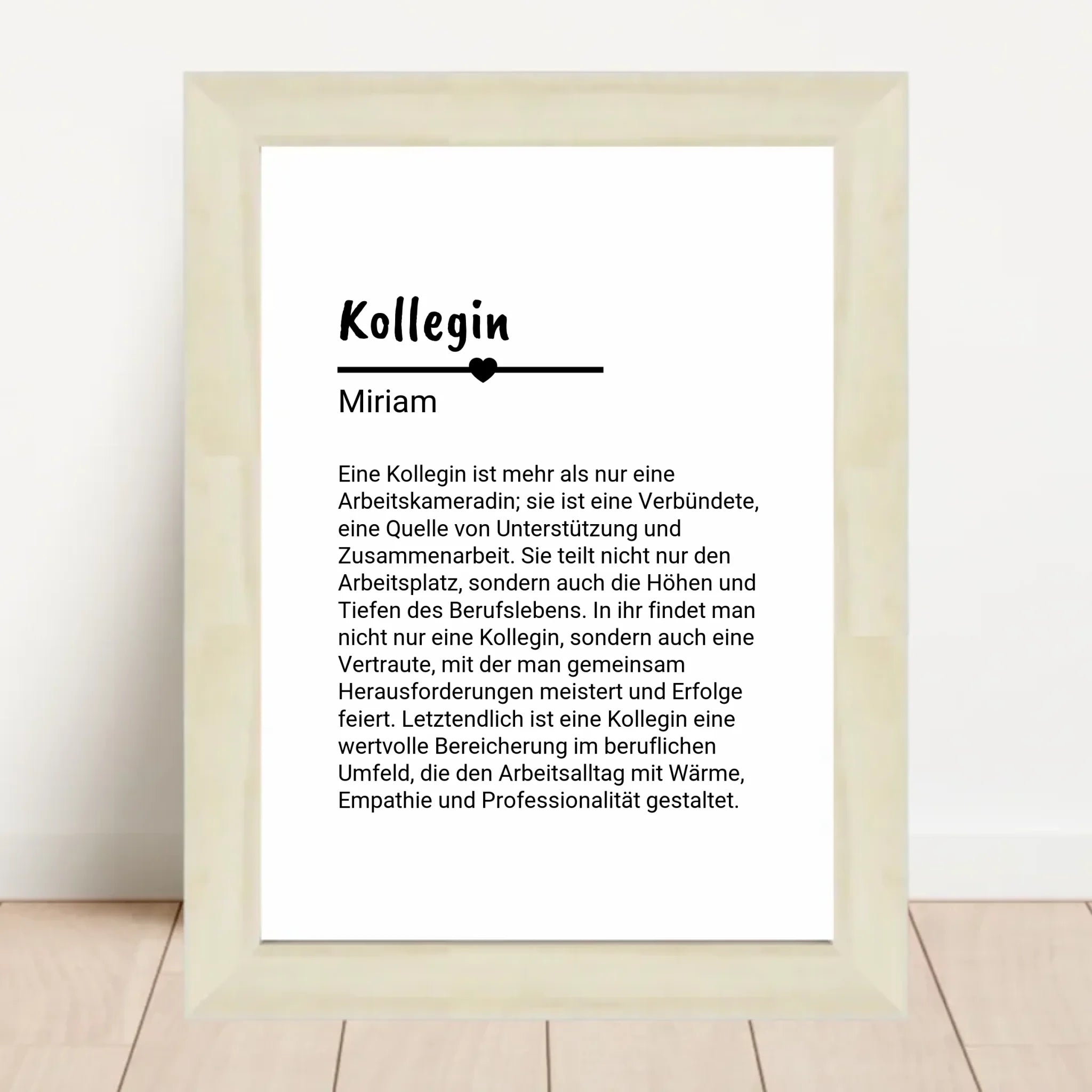 Kollegin Definition Poster Geschenk personalisiert - Cantty