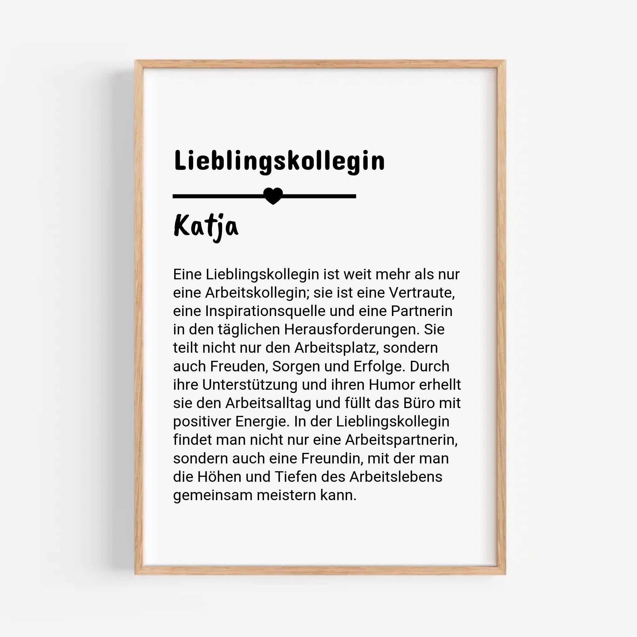 Lieblingskollegin Definition Poster personalisiert - Cantty