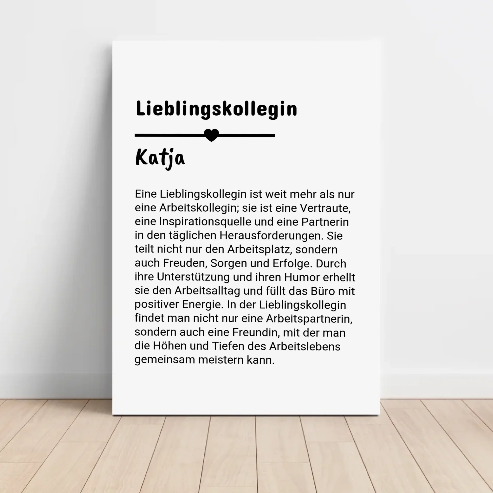 Lieblingskollegin Definition Poster personalisiert - Cantty