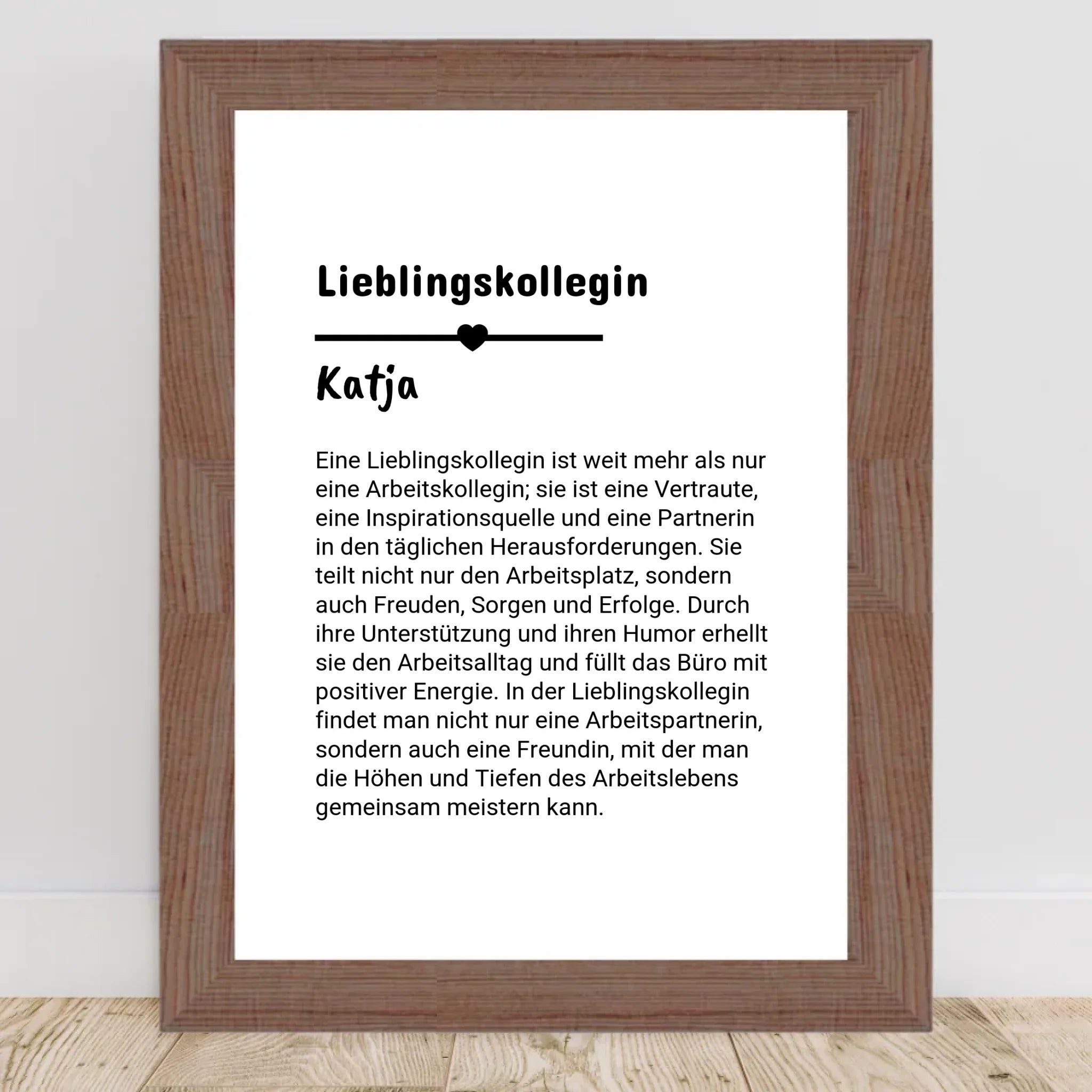Lieblingskollegin Definition Poster personalisiert - Cantty