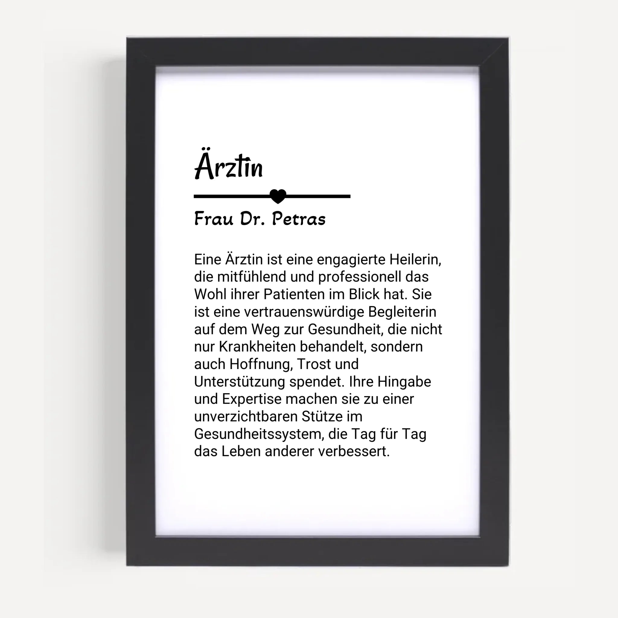 Ärztin Poster Geschenk personalisiert - Cantty