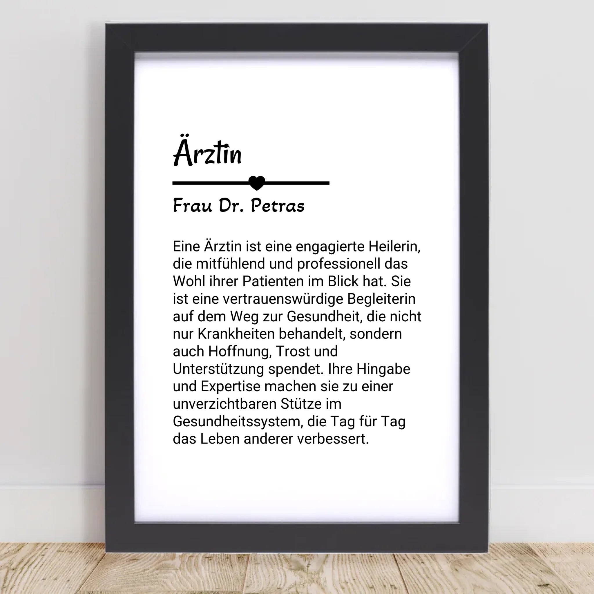 Ärztin Poster Geschenk personalisiert - Cantty